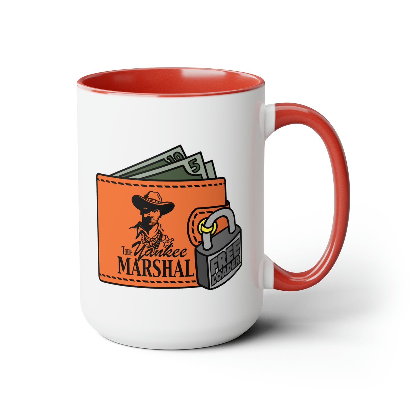 Freeloader Two-Tone Coffee Mugs, 15oz