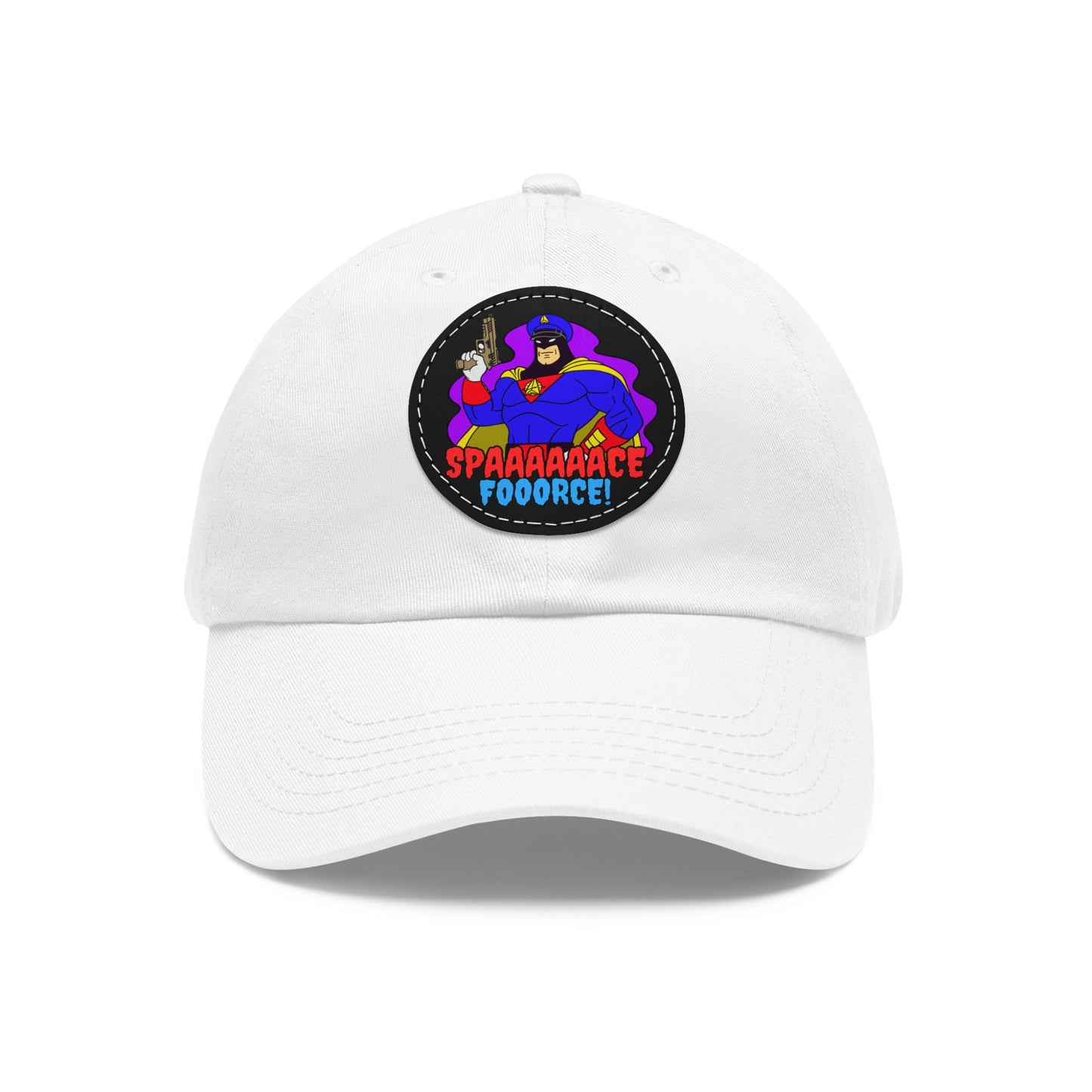 Space Force! Dad Hat with Leather Patch (Round)