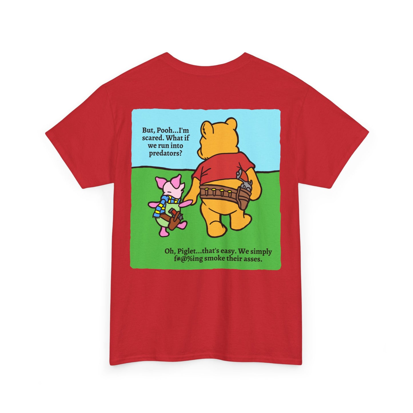 Pew & Piglet! (backside print) Unisex Heavy Cotton Tee