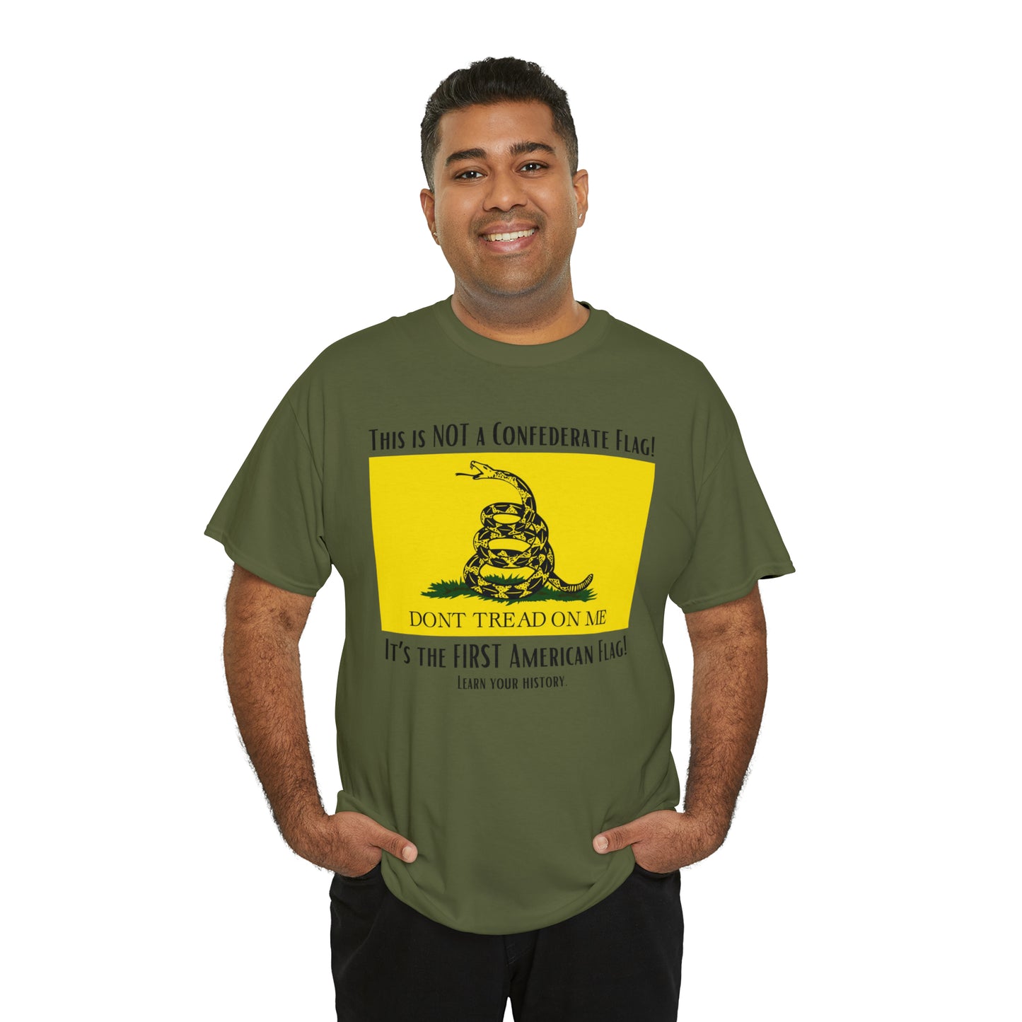 1st American Flag Unisex Heavy Cotton Tee