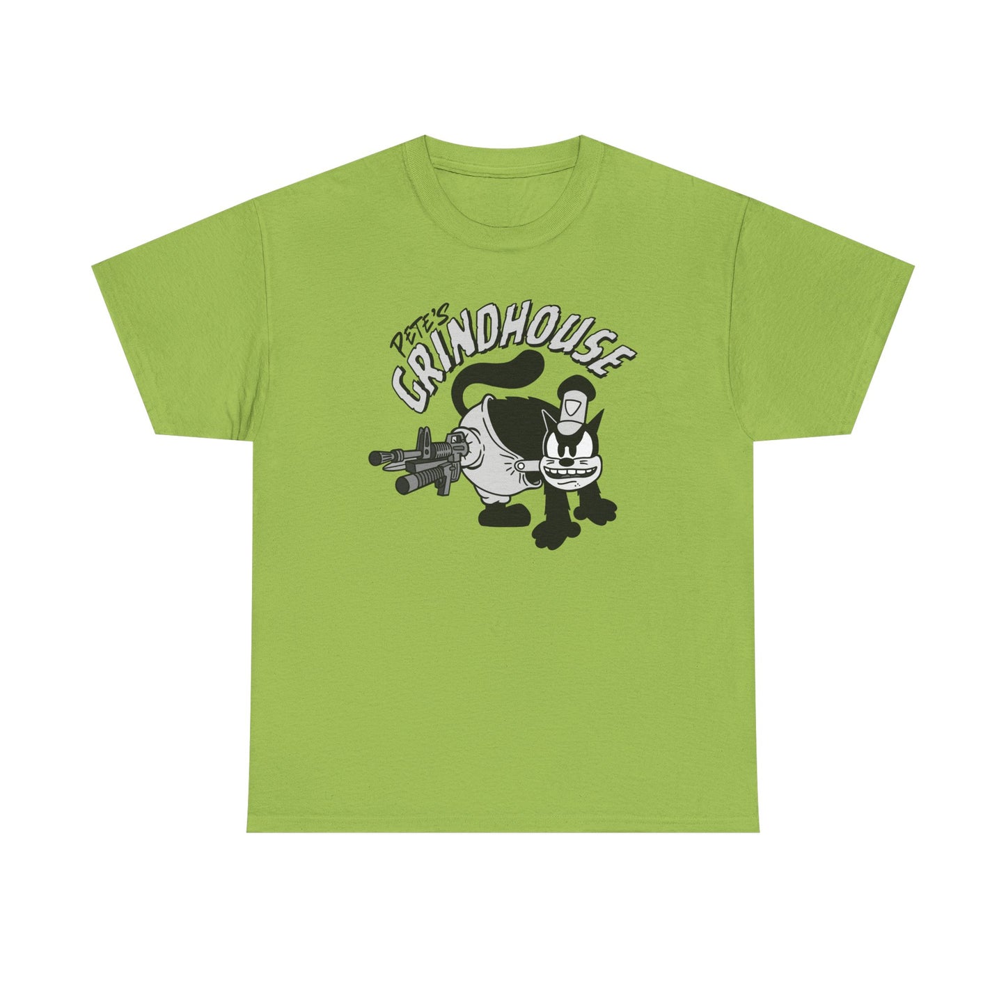 Graphic Heavy Cotton Tee - 'Pete's Grindhouse' Design