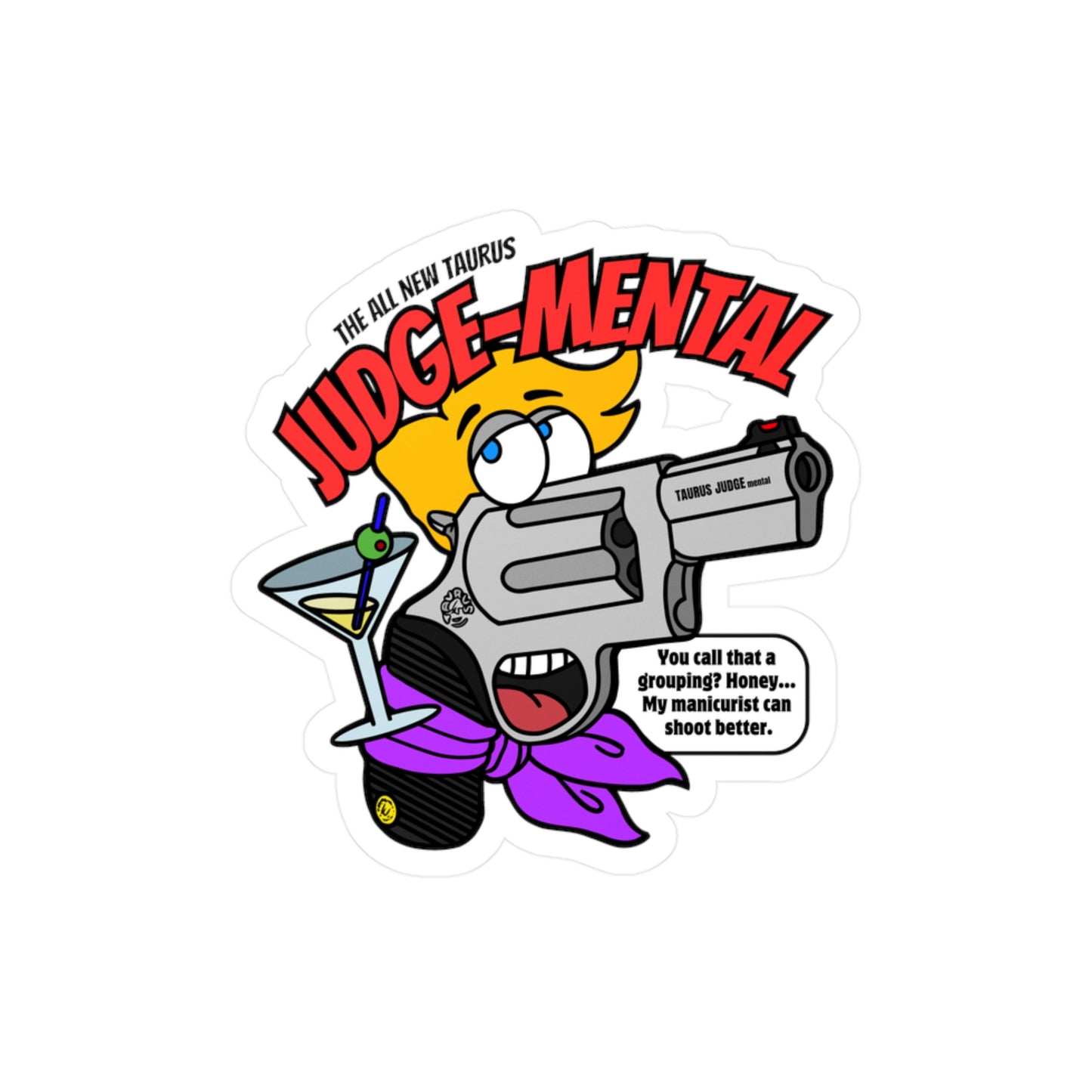 Taurus JUDGE-Mental! Kiss-Cut Vinyl Decals