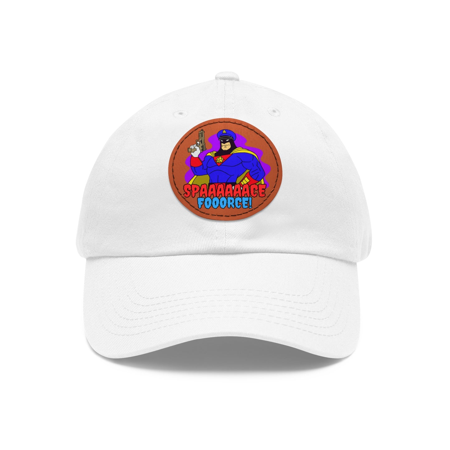 Space Force! Dad Hat with Leather Patch (Round)