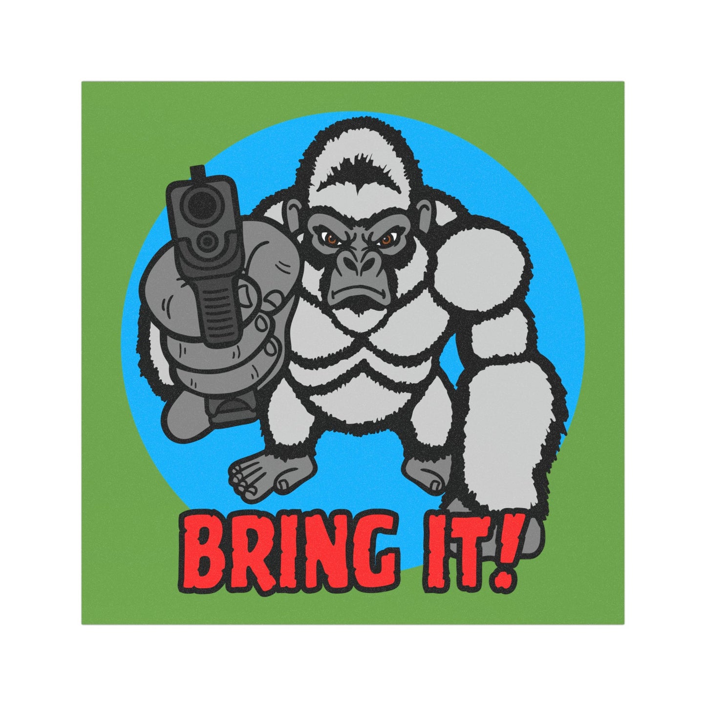 Bring It! Gorilla Car Magnet - Fun Vehicle Decor