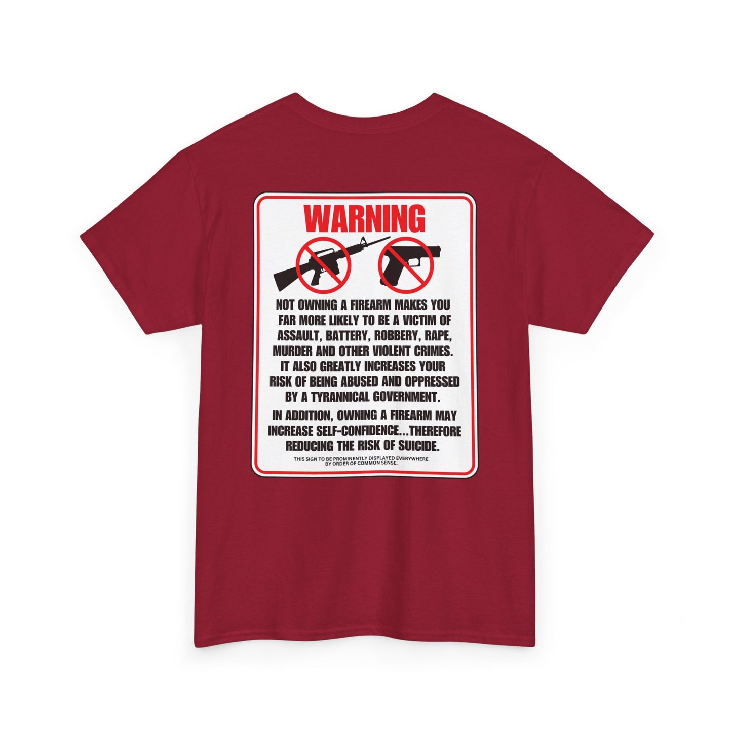 Firearm Safety! Unisex Heavy Cotton Tee