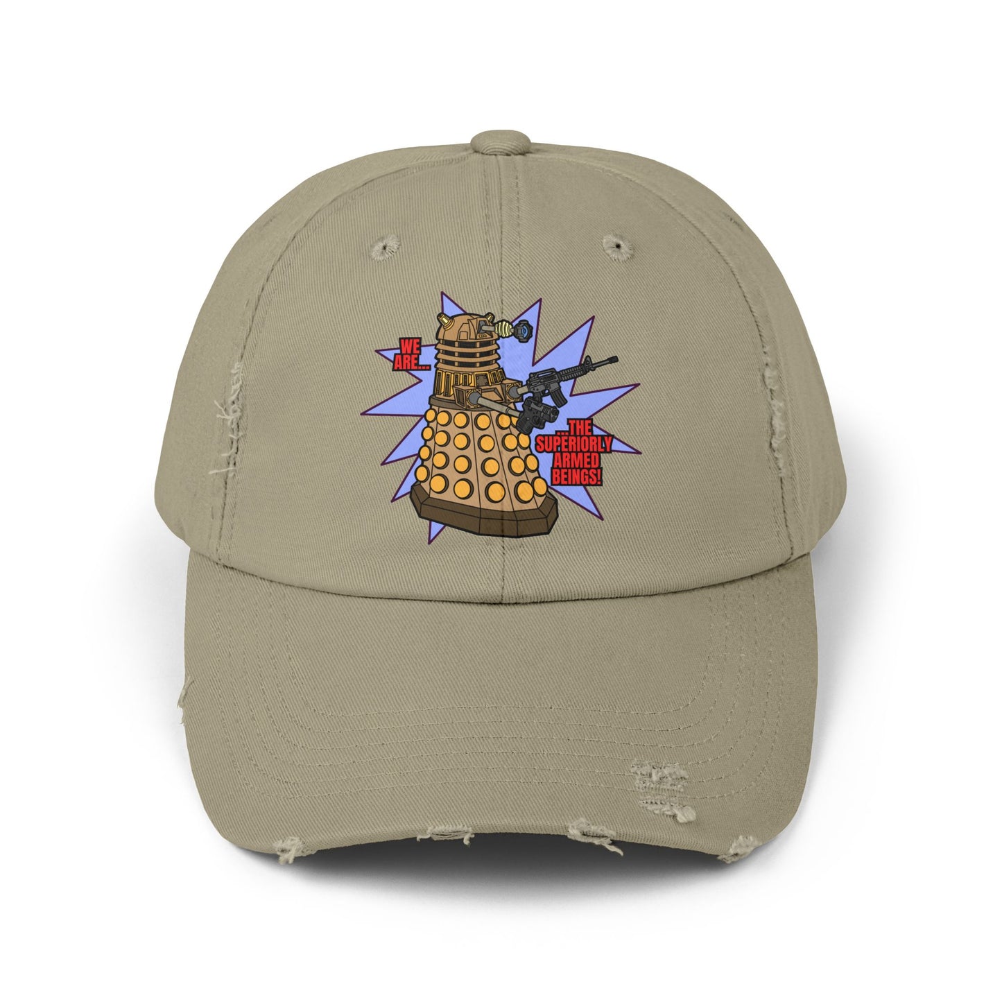 "Dalek" Superiorly Armed Beings! Unisex Distressed Cap