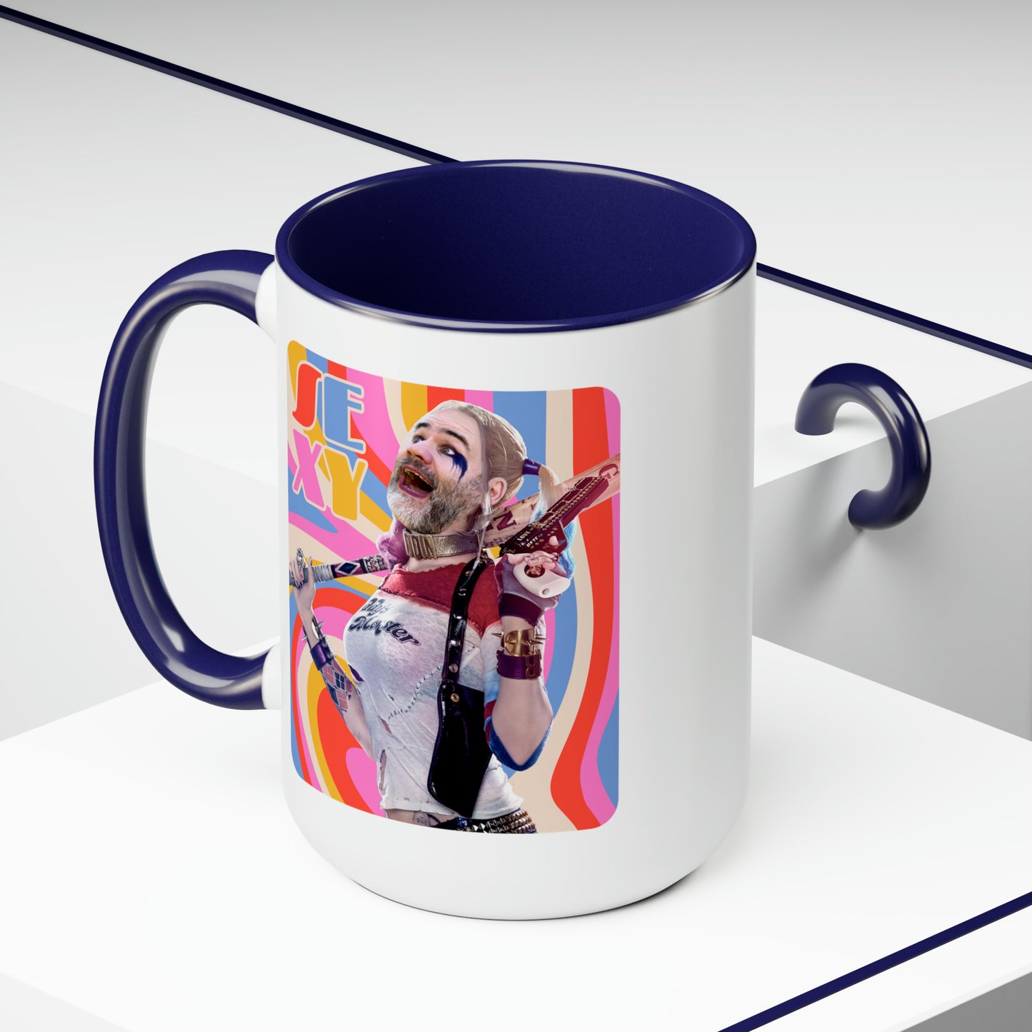 SEXY & Packin' Two-Tone Coffee Mugs, 15oz