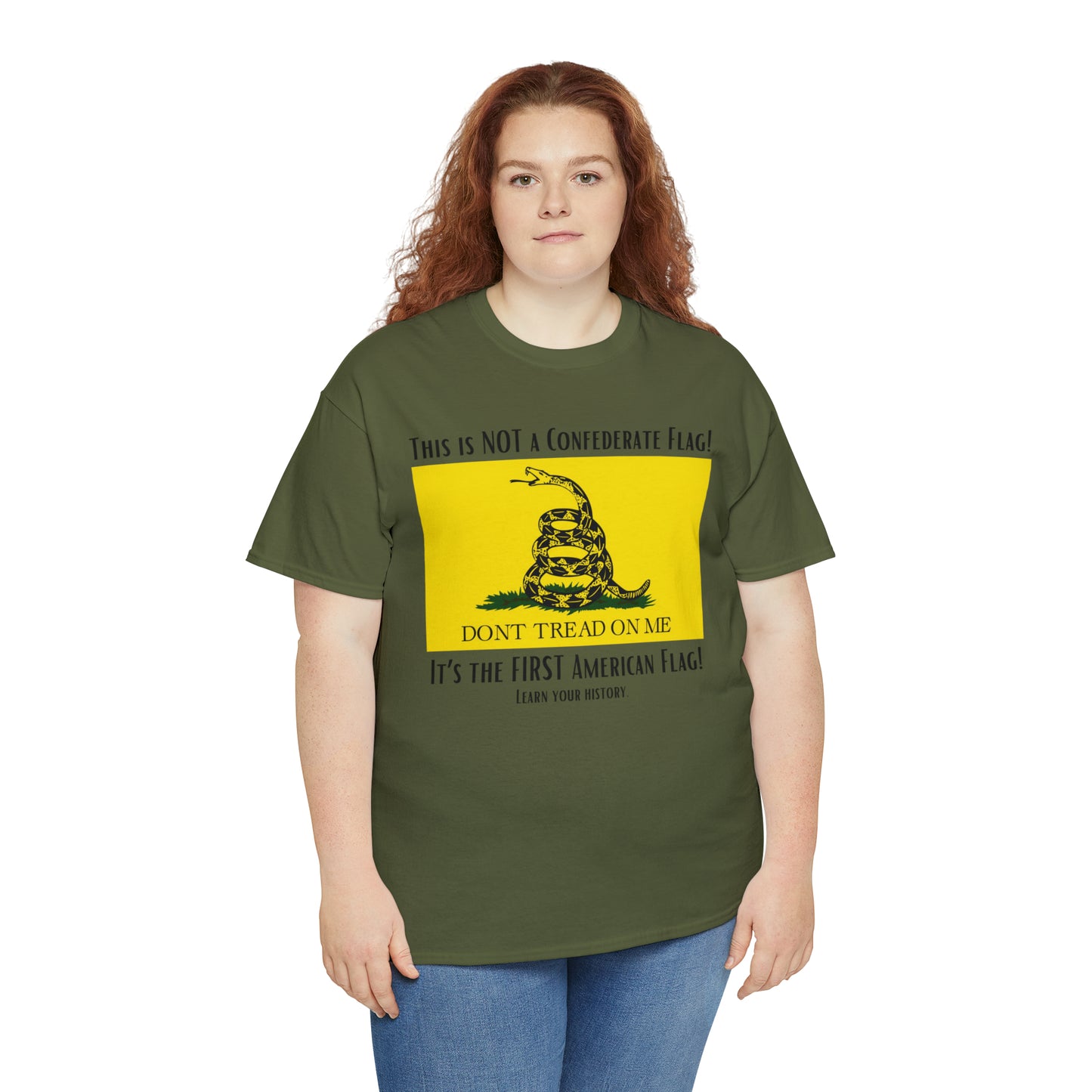 1st American Flag Unisex Heavy Cotton Tee