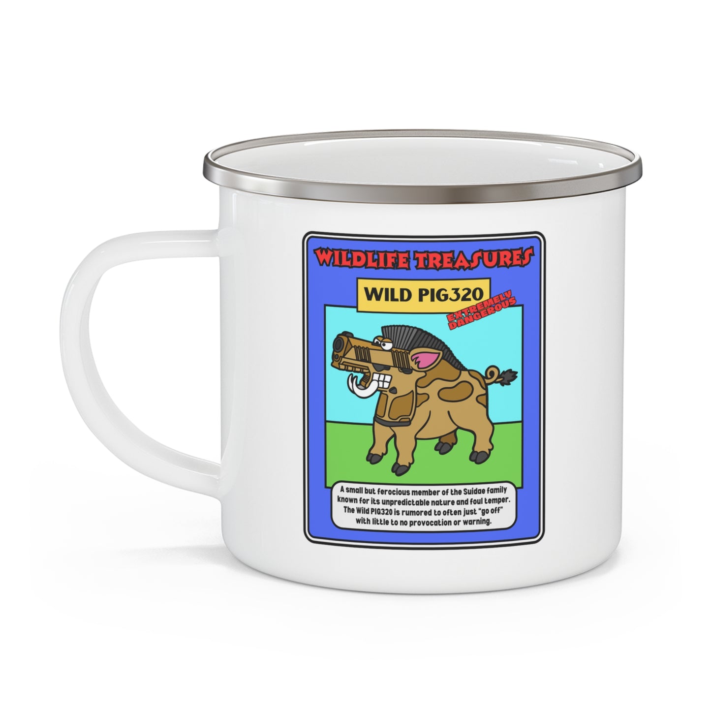 Wild Pig320 Enamel Camping Mug