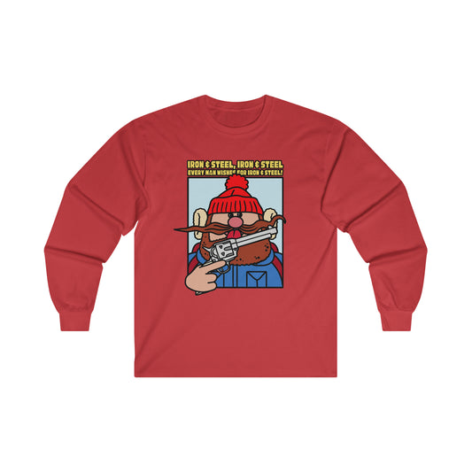 Iron & Steel! Ultra Cotton Long Sleeve Tee
