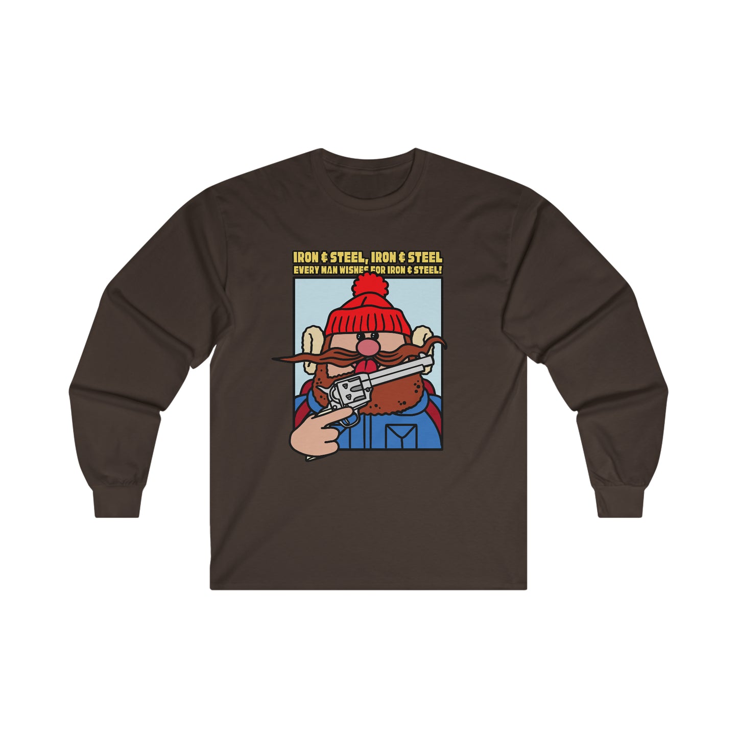 Iron & Steel! Ultra Cotton Long Sleeve Tee