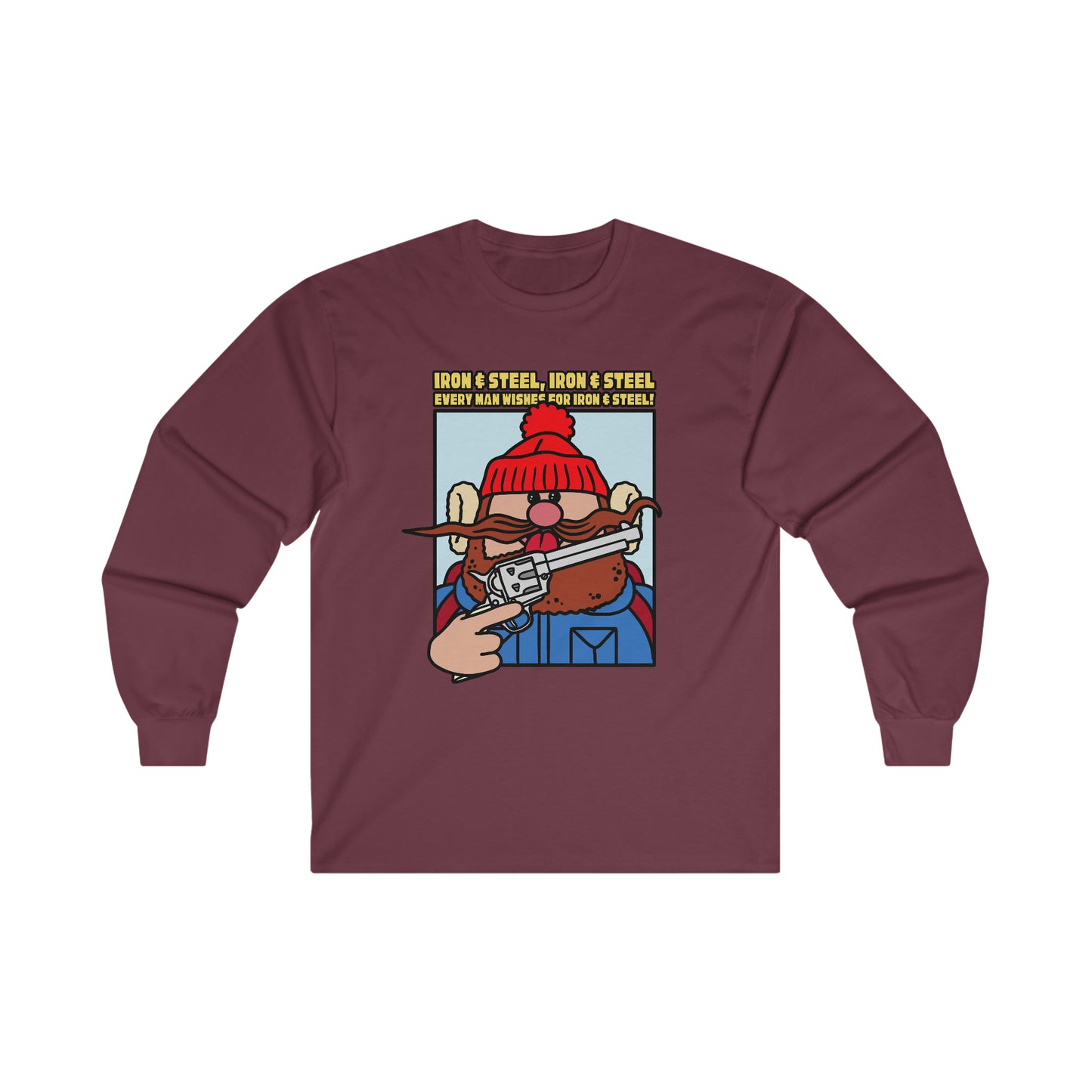 Iron & Steel! Ultra Cotton Long Sleeve Tee