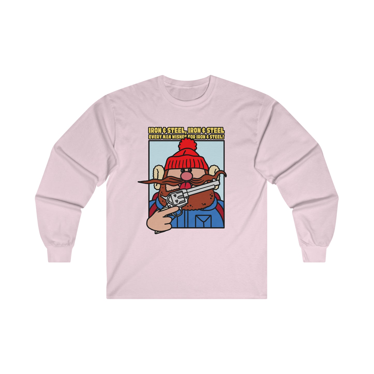 Iron & Steel! Ultra Cotton Long Sleeve Tee