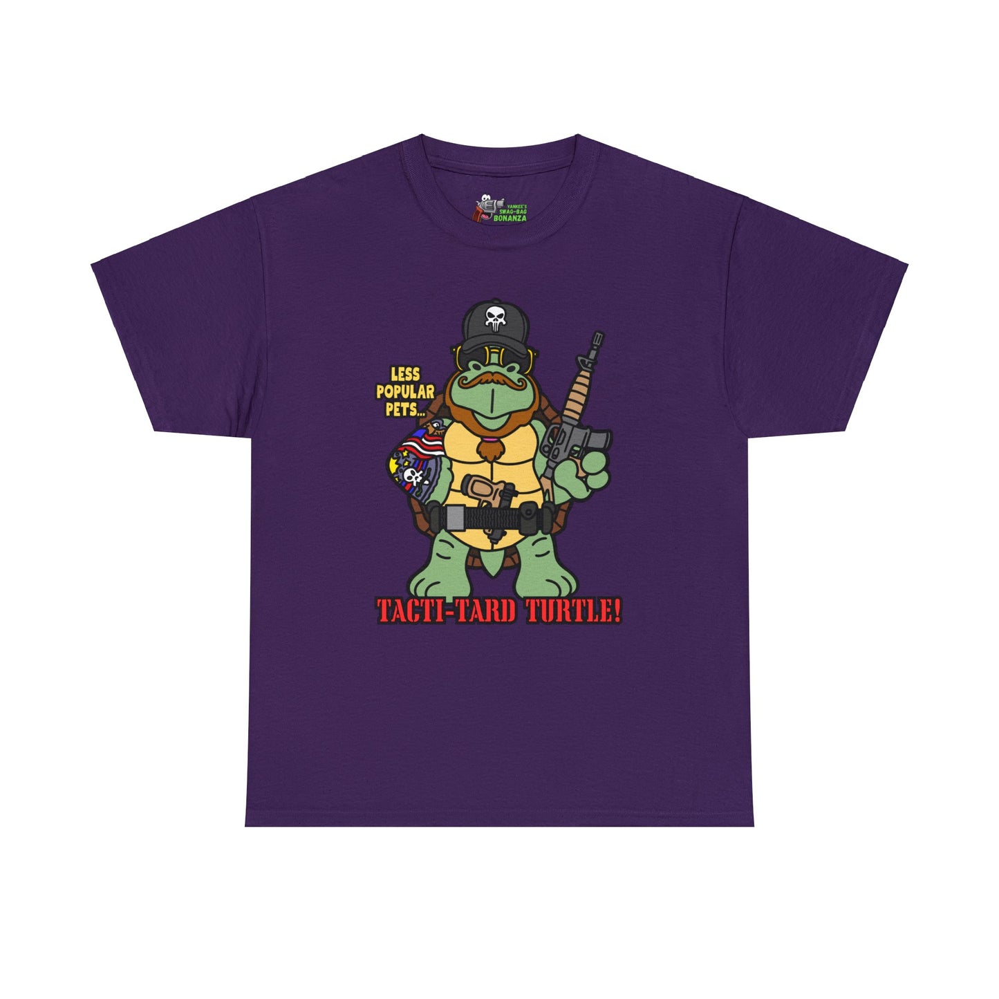 Tacti-Tard Turtle! Unisex Heavy Cotton Tee