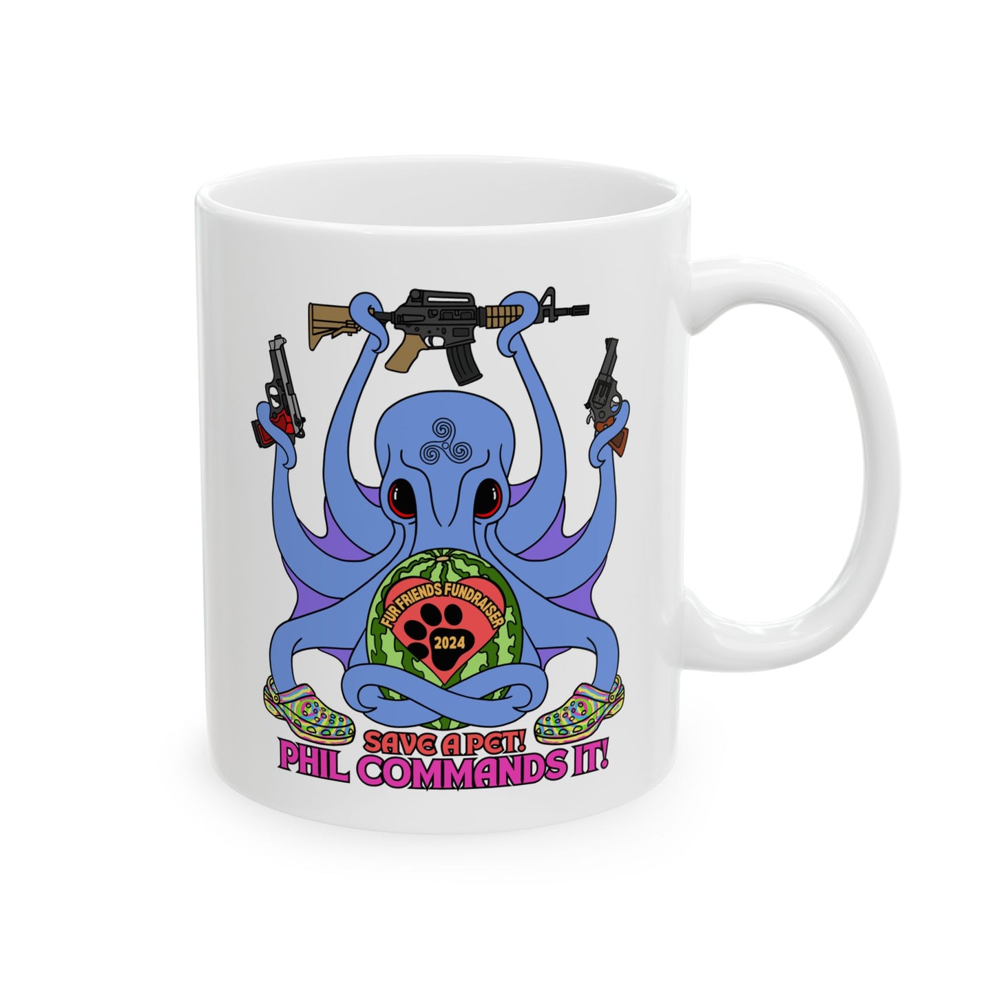 Phil Commands It! Ceramic Mug, (11oz, 15oz)