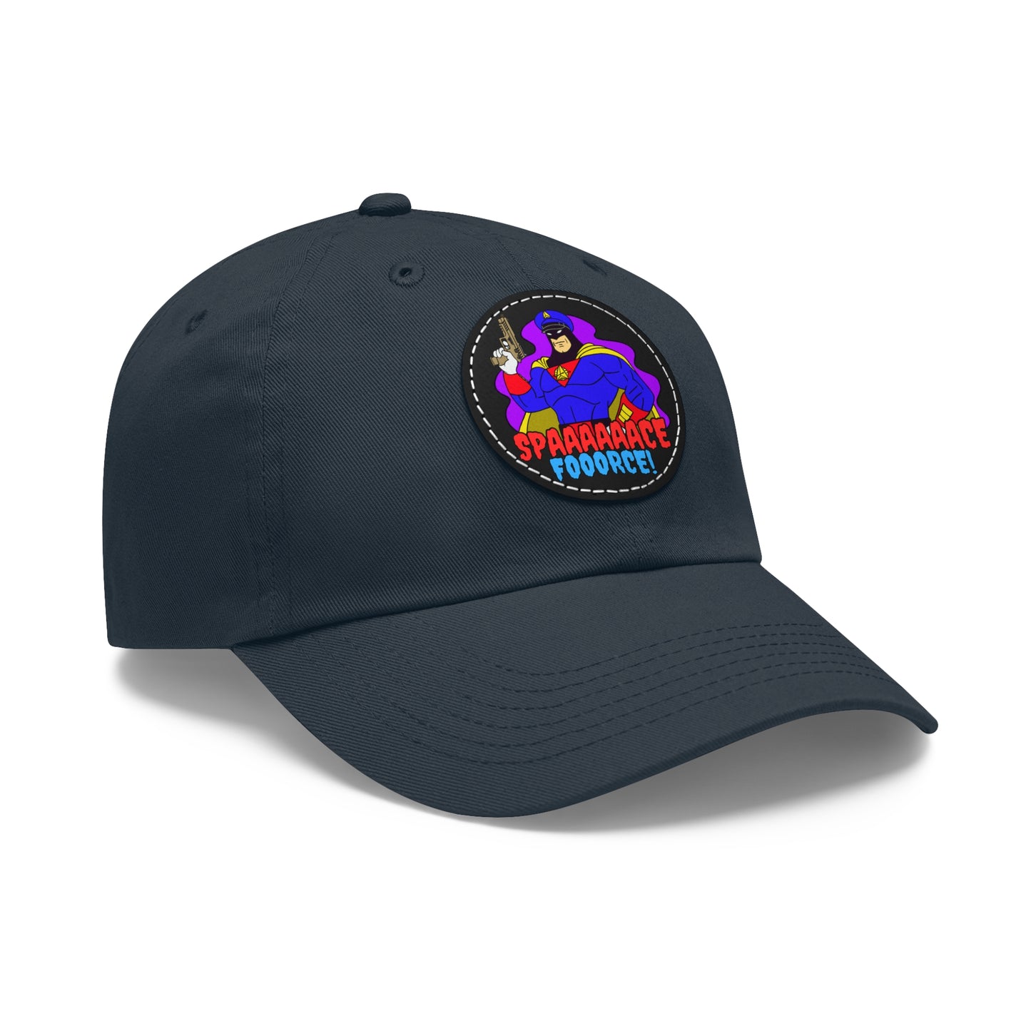 Space Force! Dad Hat with Leather Patch (Round)