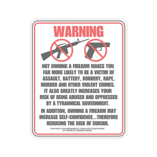 Firearm Safety! Kiss-Cut Stickers
