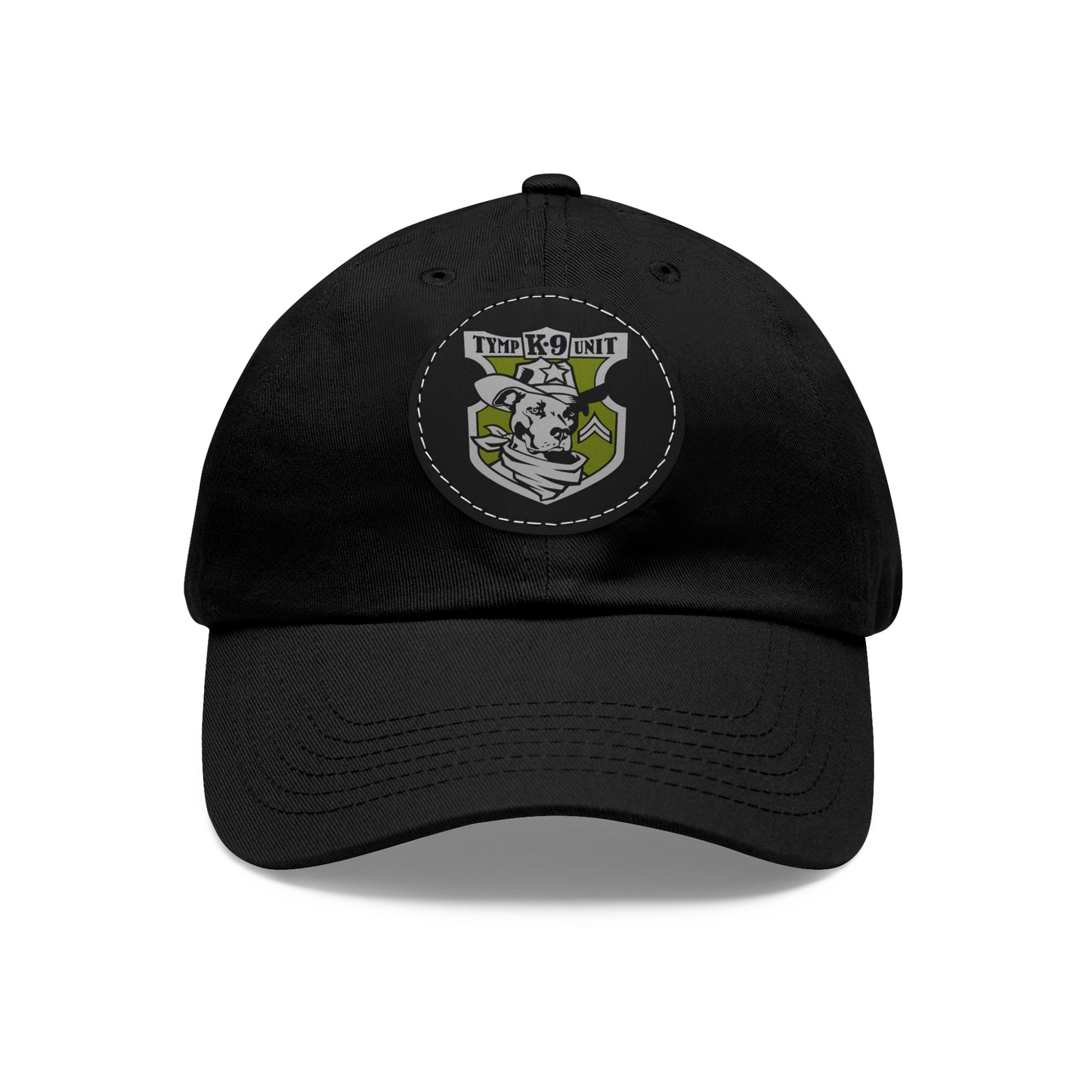 K9 Unit Corporel Dad Hat with Leather Patch (Round)