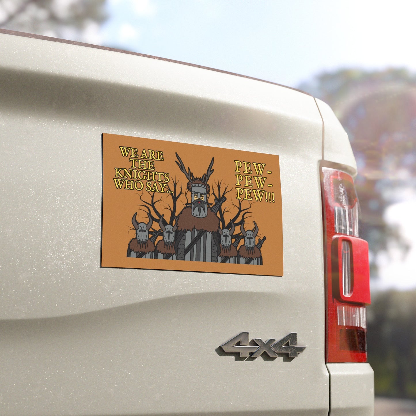 Knights of Pew! Car Magnets