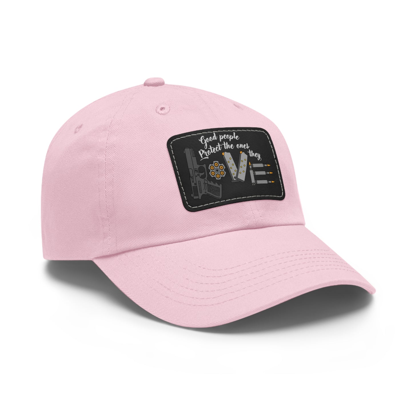 Good People! Dad Hat with Leather Patch (Rectangle)