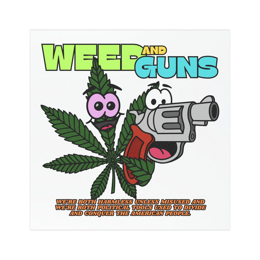 Weed & Guns! Car Magnets