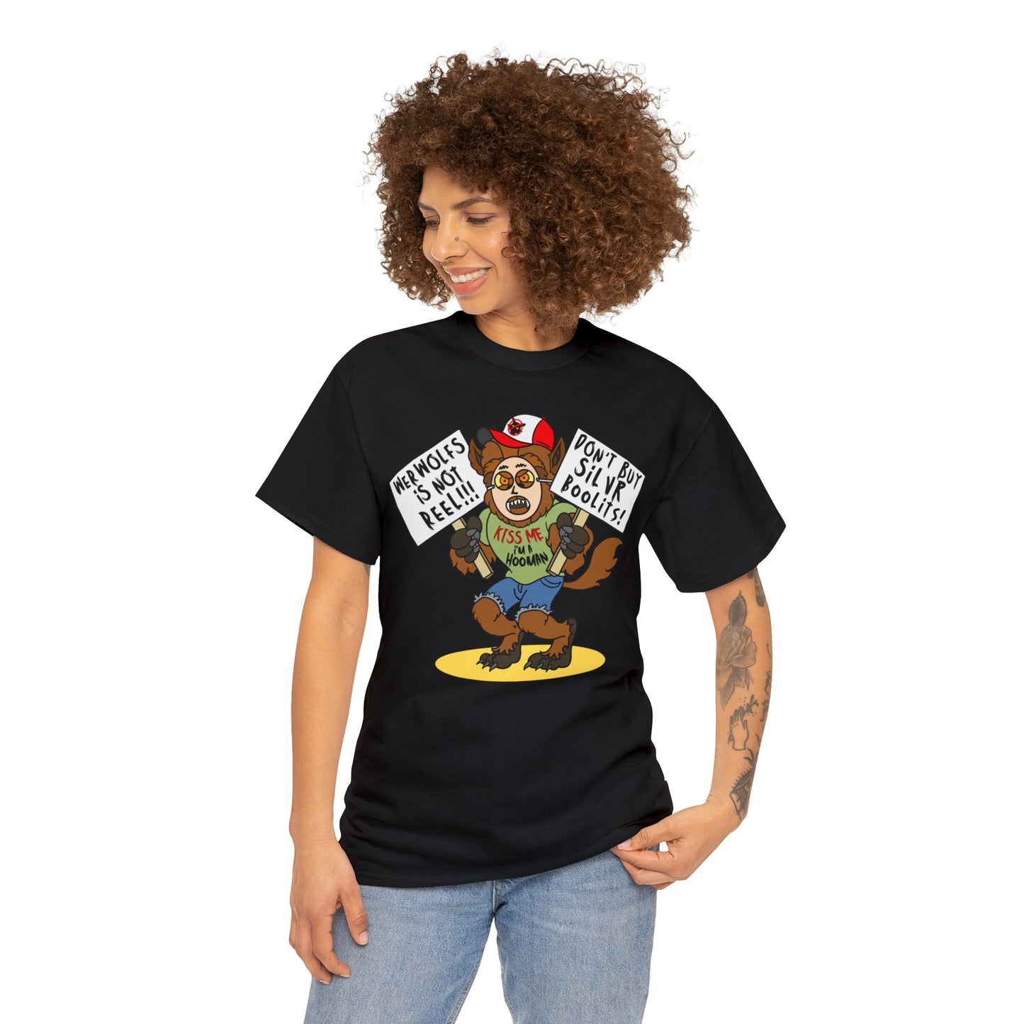 Werwolfs Is Not Reel! Unisex Heavy Cotton Tee