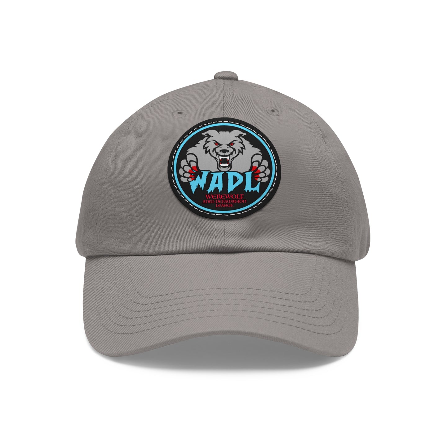 W.A.D.L. Dad Hat with Leather Patch (Round)