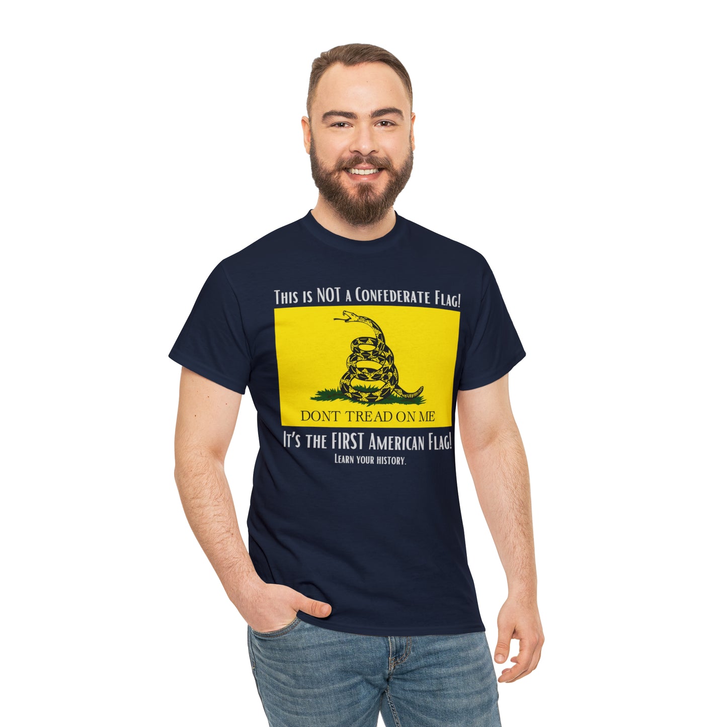 1st American Flag Unisex Heavy Cotton Tee