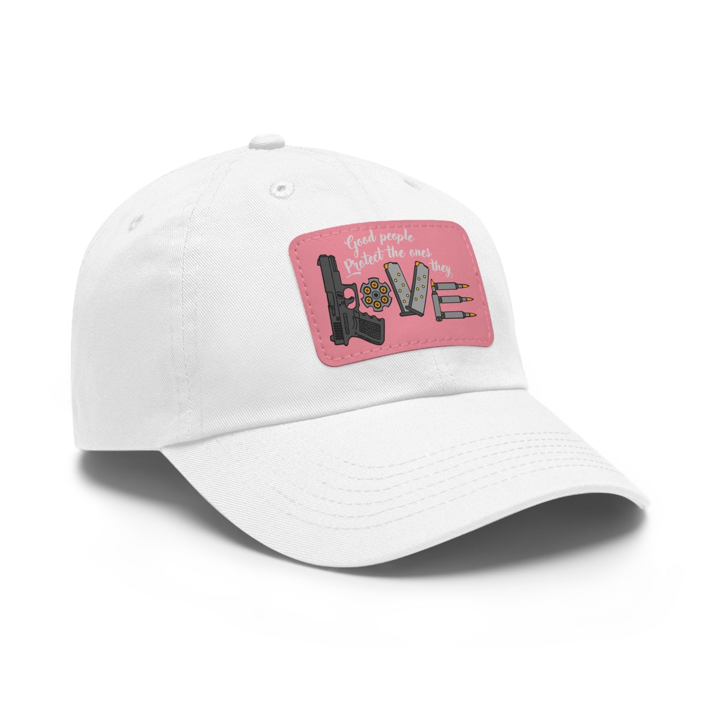 Good People! Dad Hat with Leather Patch (Rectangle)