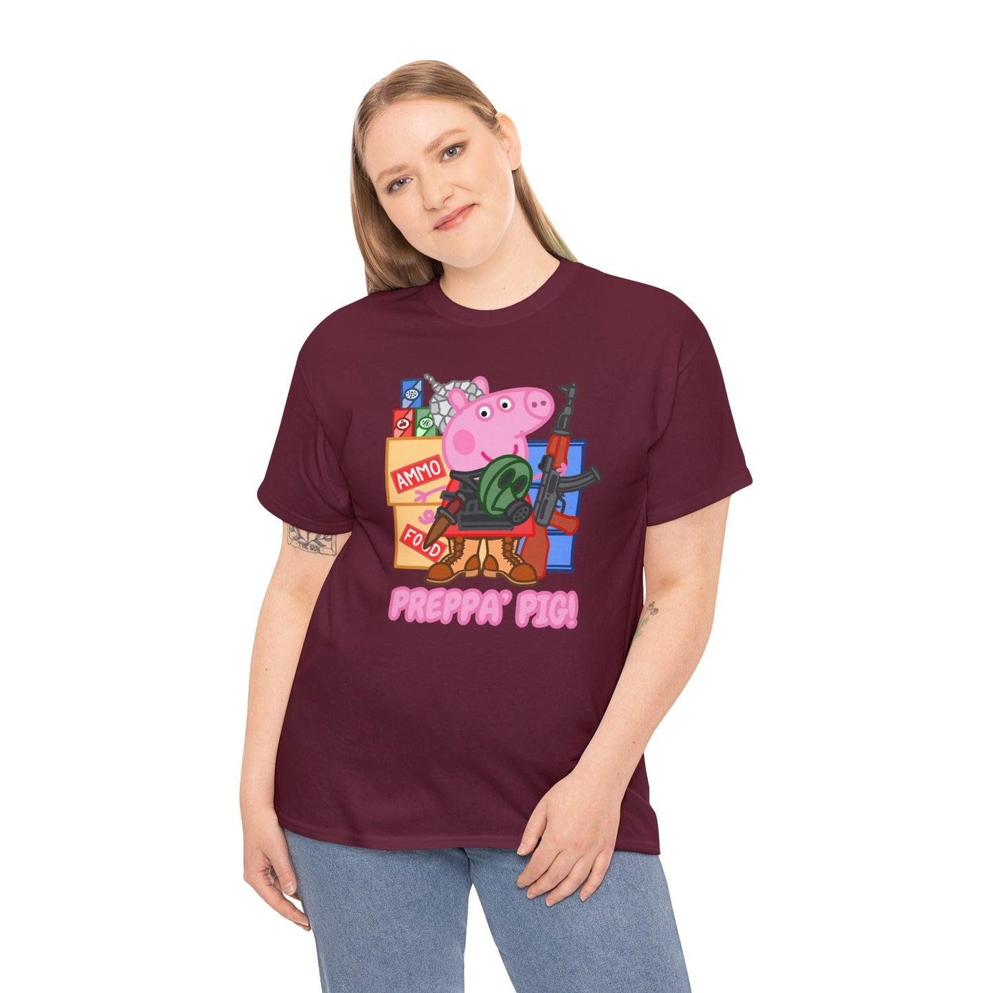 Preppa' Pig! Unisex Heavy Cotton Tee
