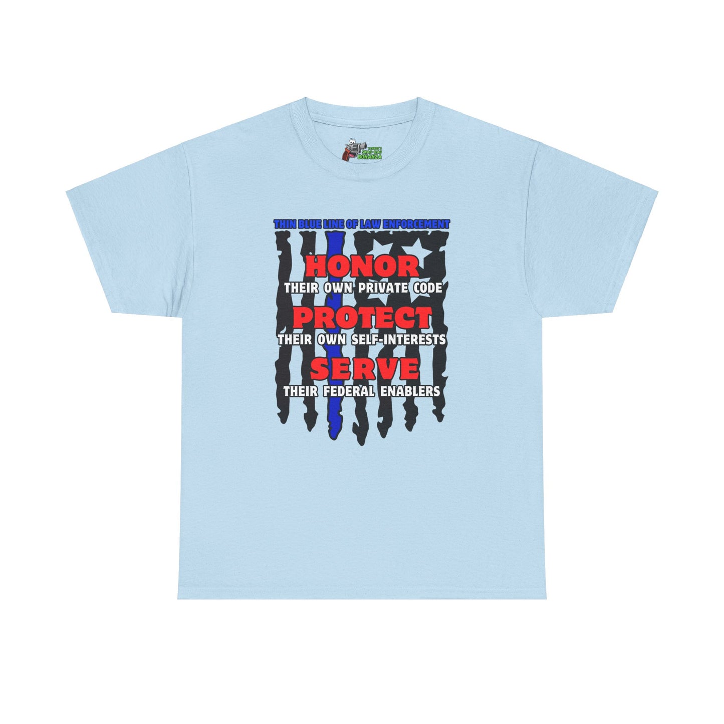 True Thin Blue Line! Unisex Heavy Cotton Tee