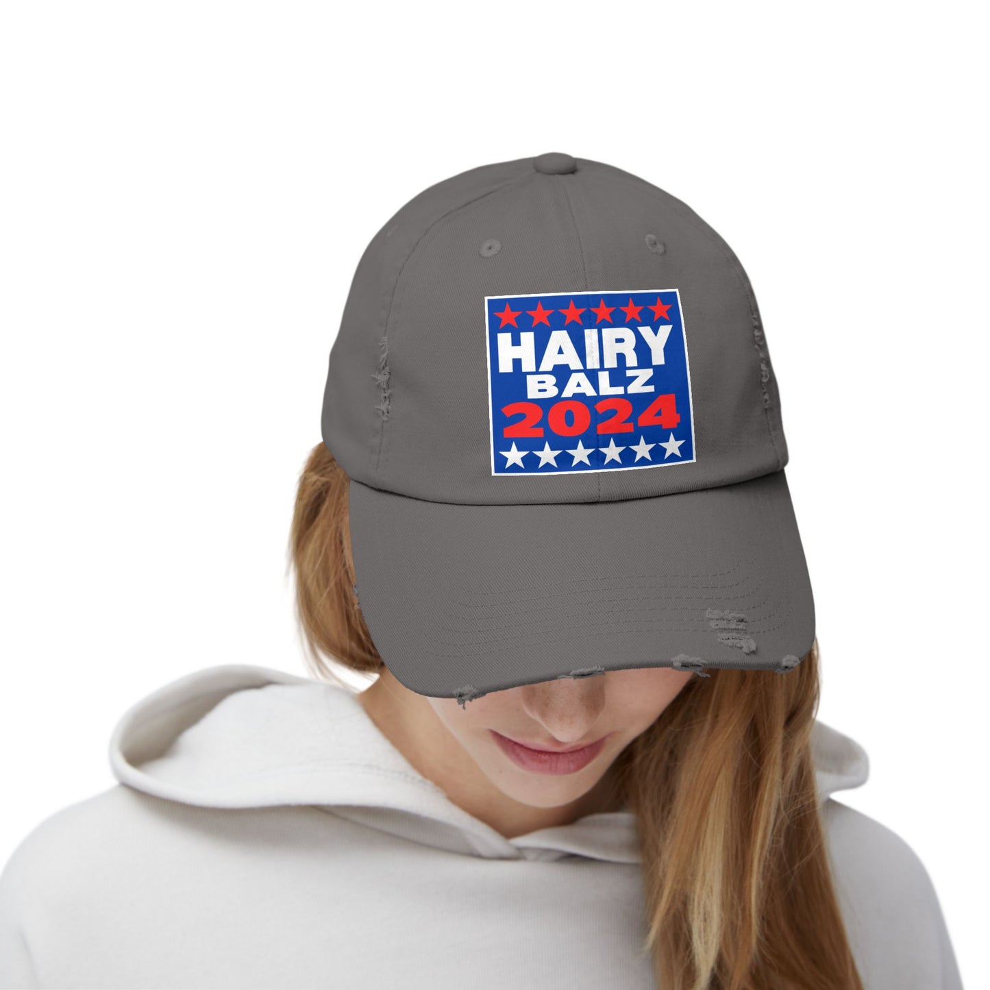 Hairy/Balz '24! Unisex Distressed Cap