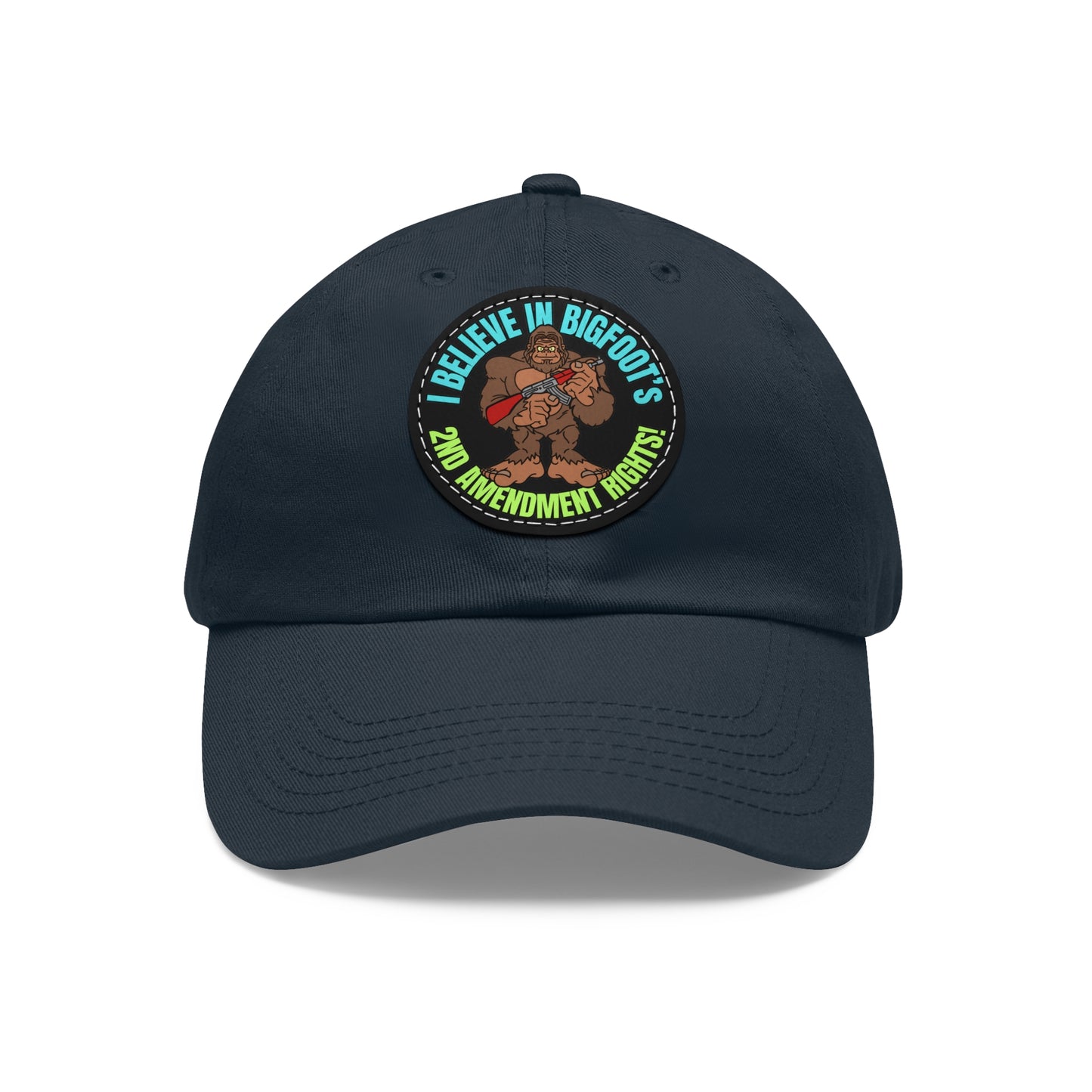 I Believe! Dad Hat with Leather Patch (Round)