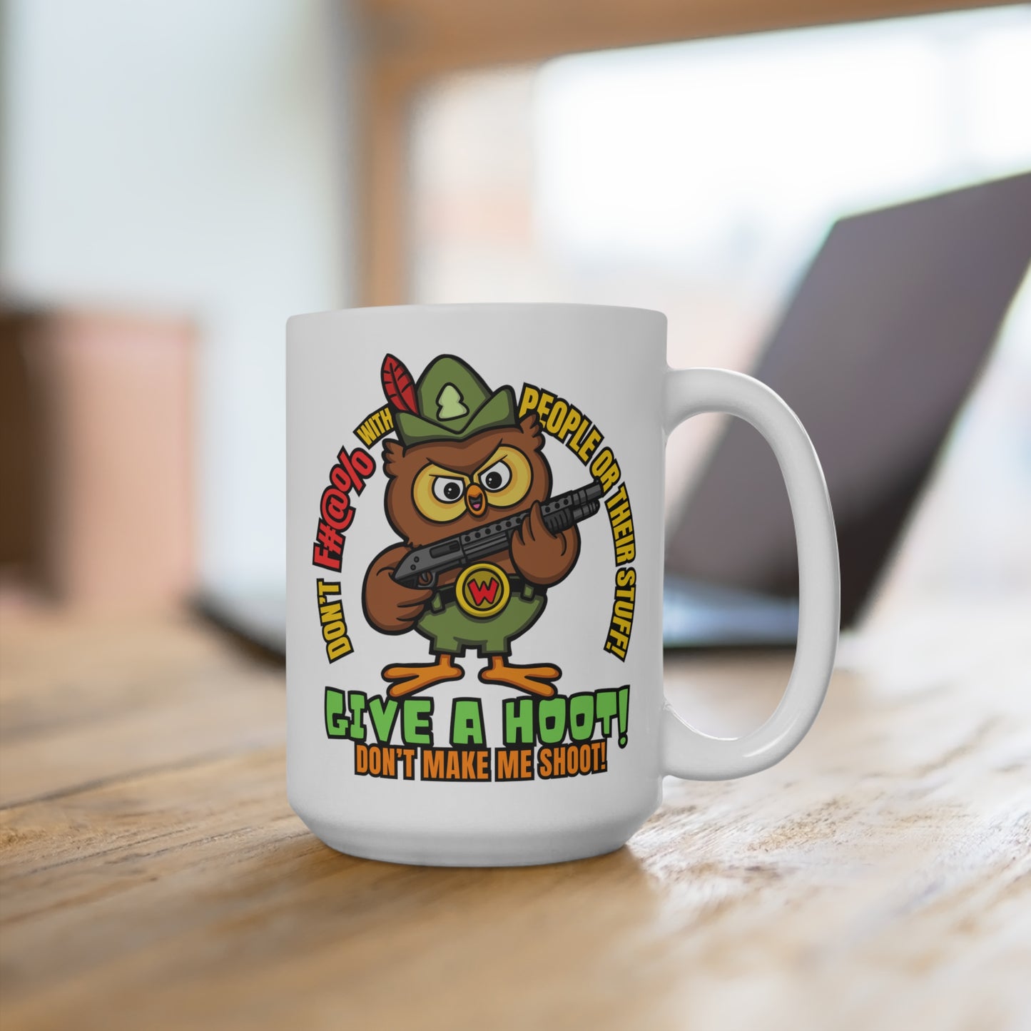 Give a Hoot! Mug 15oz