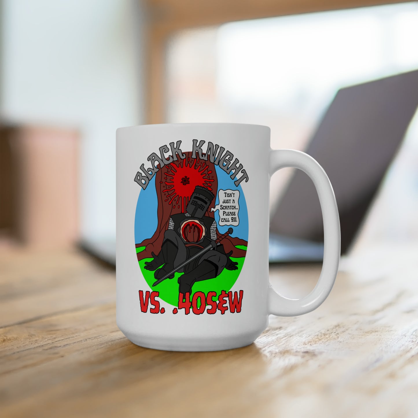 Tisn't Just a Scratch/.40S&W Ceramic Mug 15oz