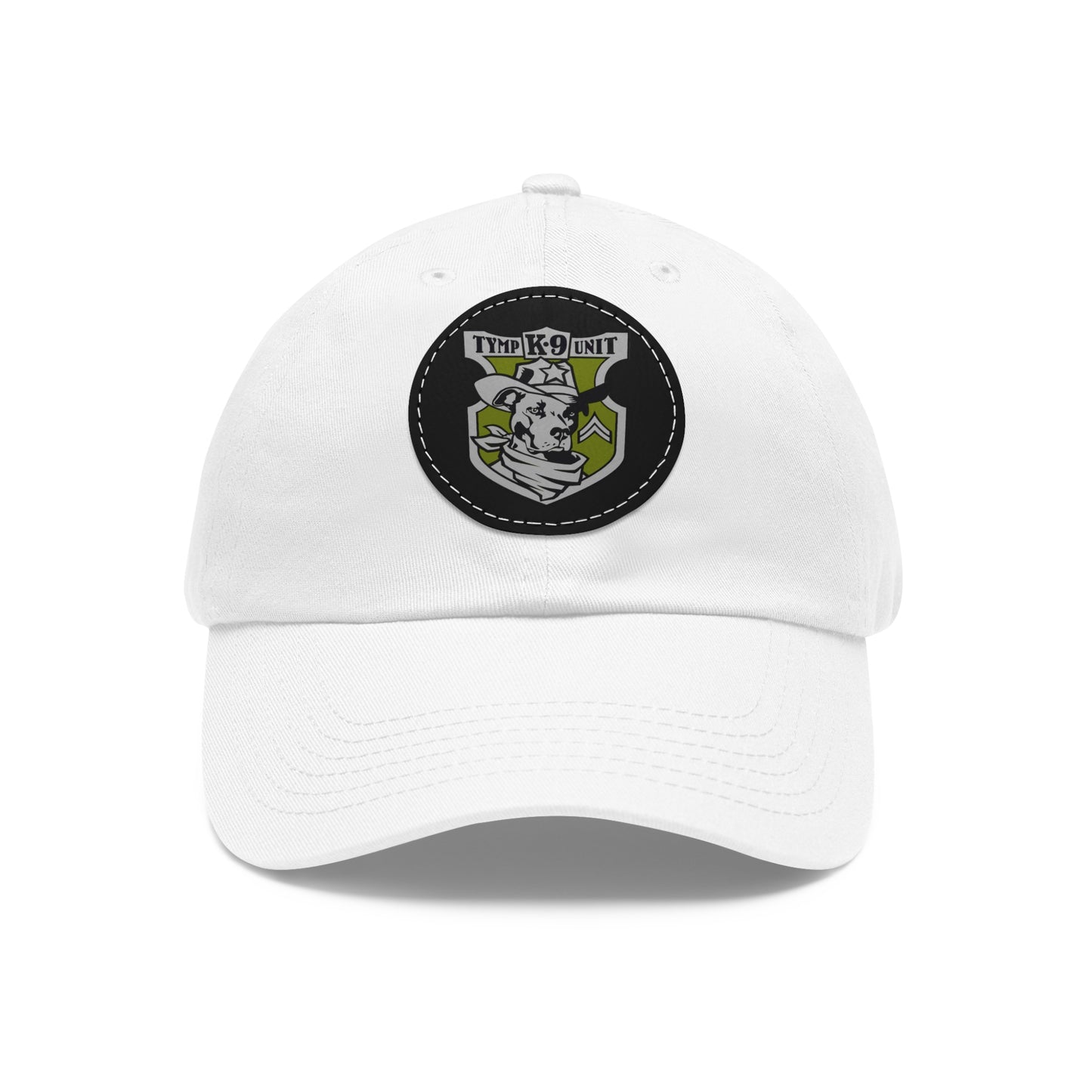 K9 Unit Corporel Dad Hat with Leather Patch (Round)