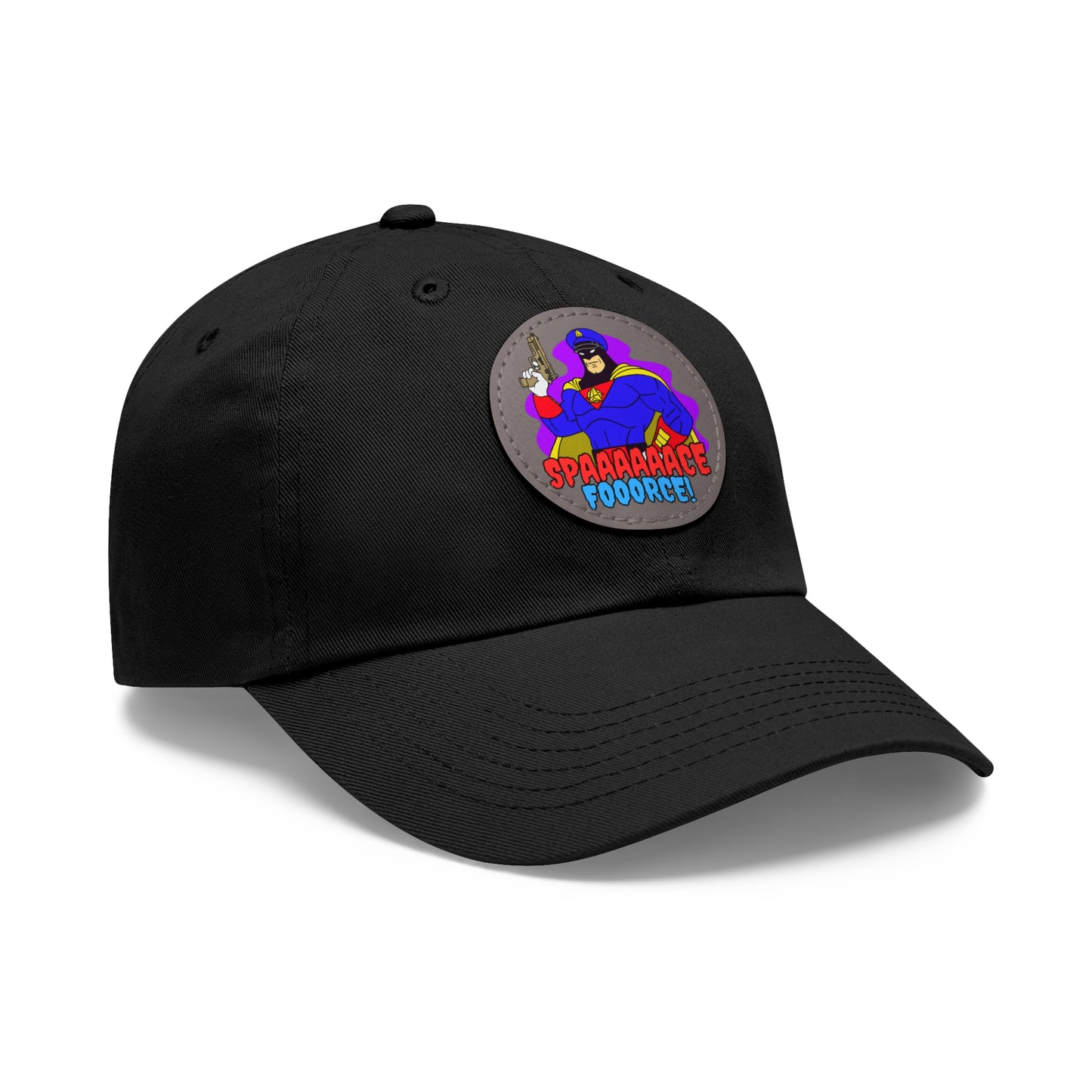 Space Force! Dad Hat with Leather Patch (Round)