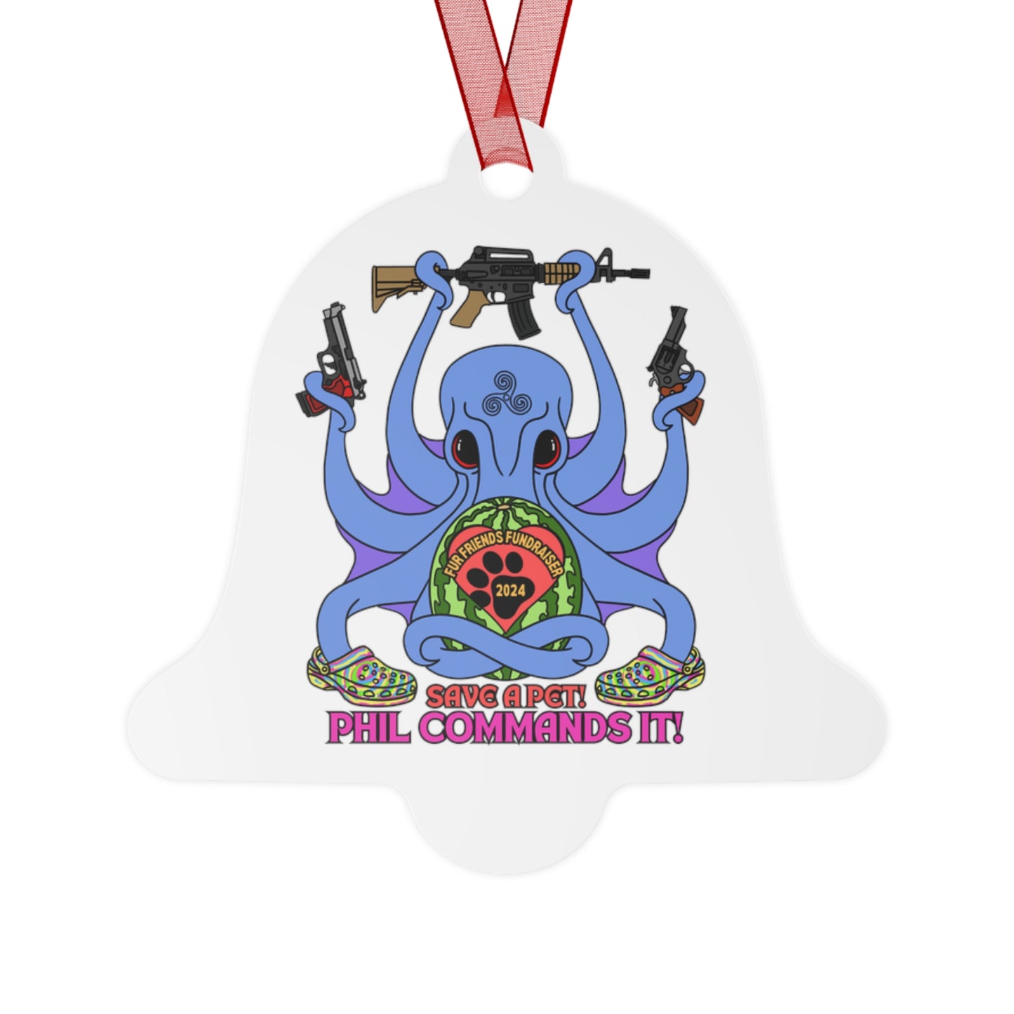 Phil Commands It! (FFF) Metal Ornaments
