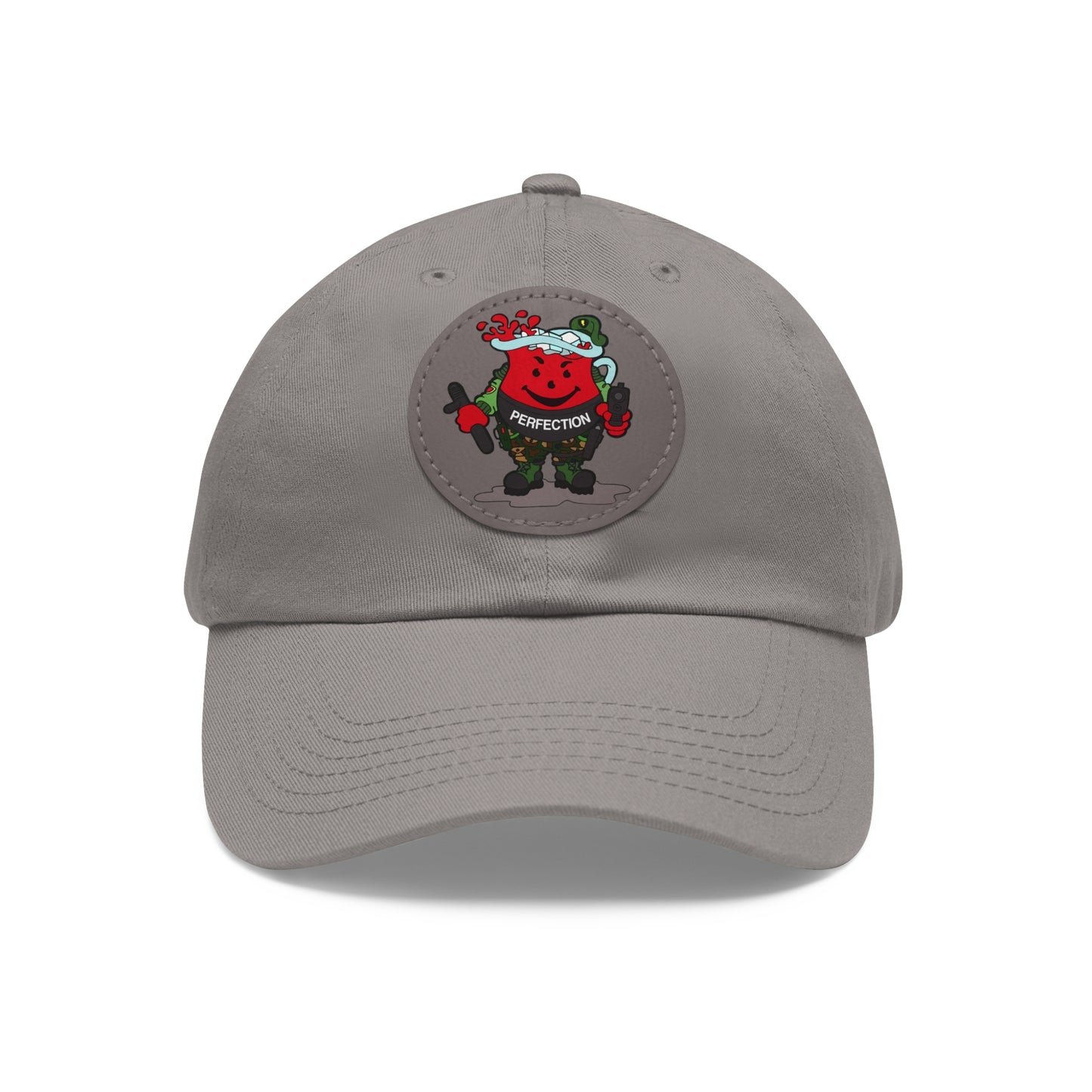 Glock Perfection! Dad Hat with Leather Patch (Round)