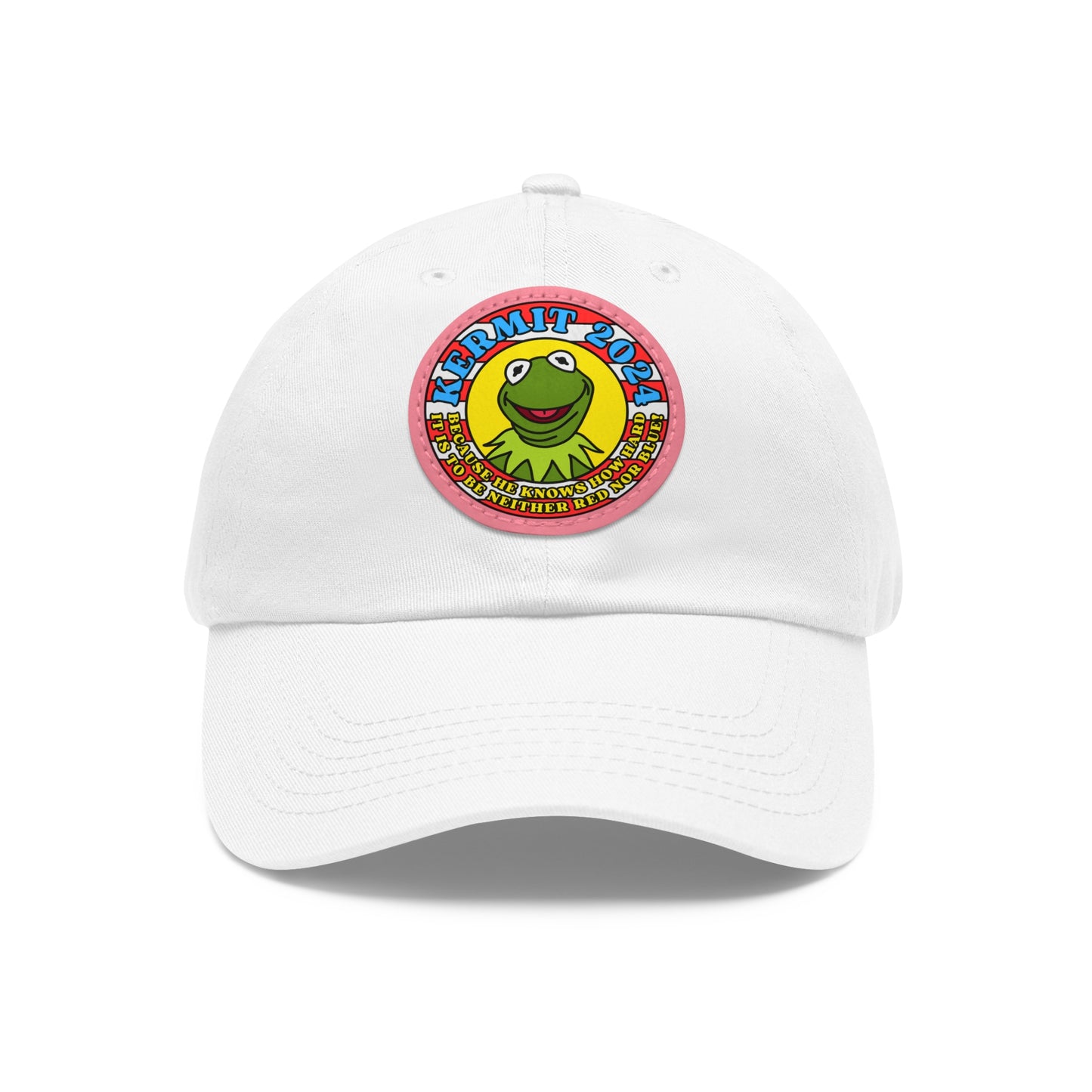 KERMIT 2024! Dad Hat with Leather Patch (Round)
