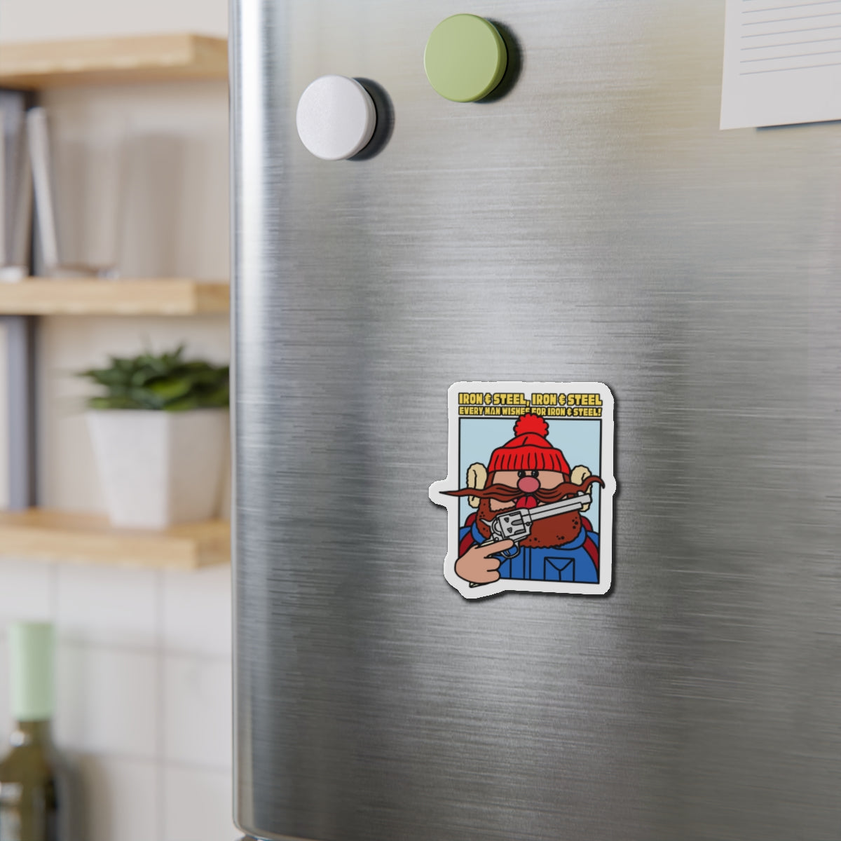 Iron & Steel! Die-Cut Magnets
