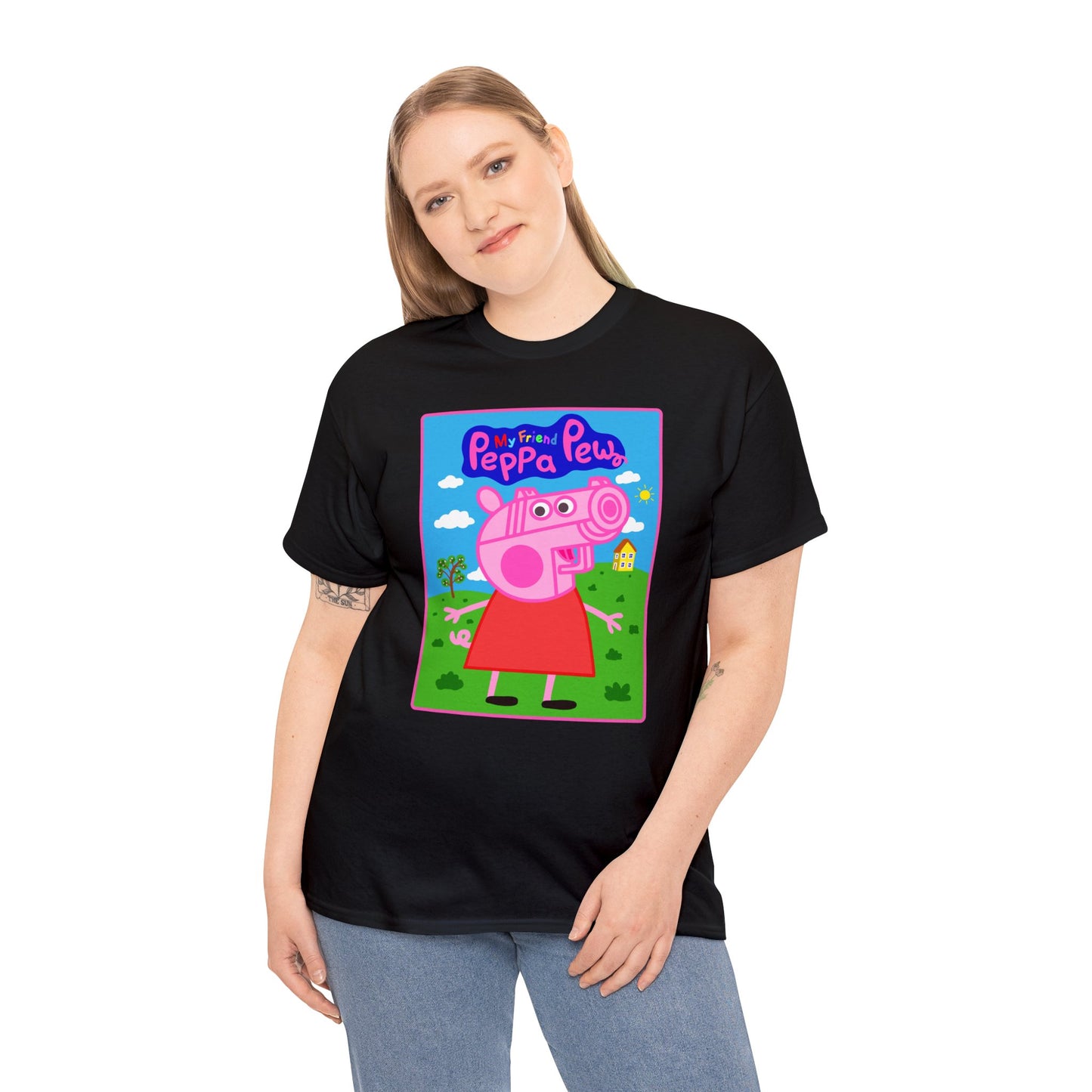 Peppa Pew Unisex Heavy Cotton Tee