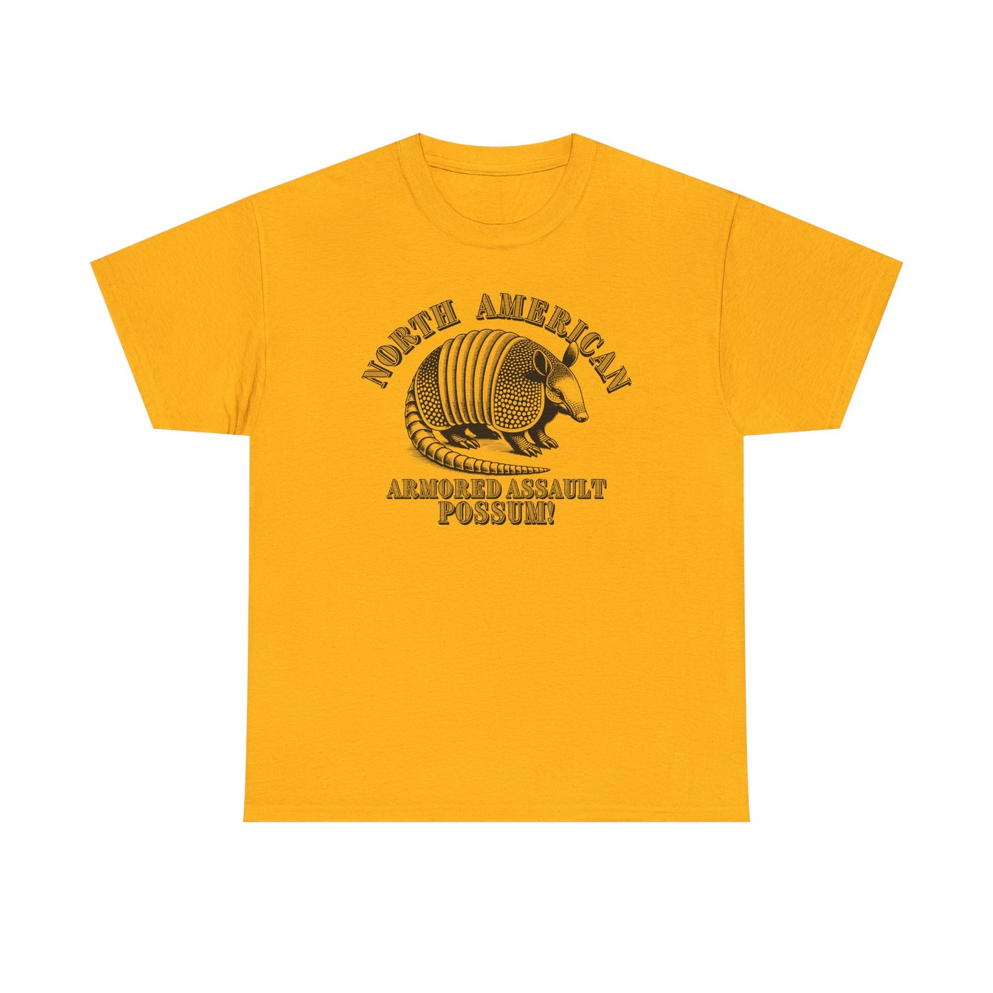 Armored Assault Possum! Unisex Heavy Cotton Tee