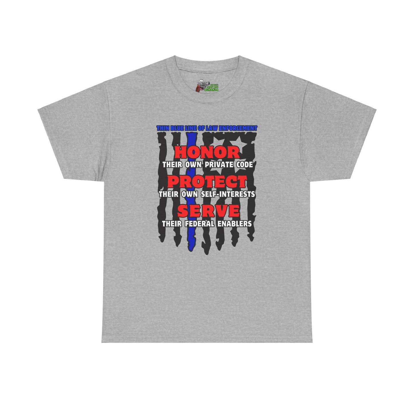 True Thin Blue Line! Unisex Heavy Cotton Tee