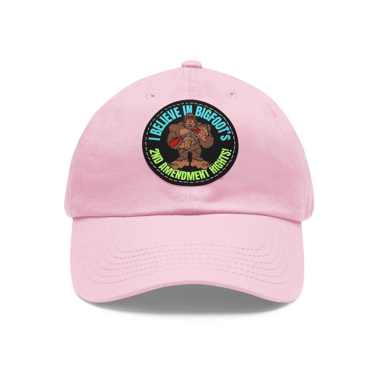I Believe! Dad Hat with Leather Patch (Round)