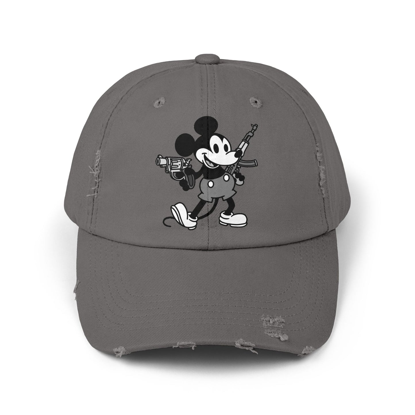 Mouse Guns! Unisex Distressed Cap