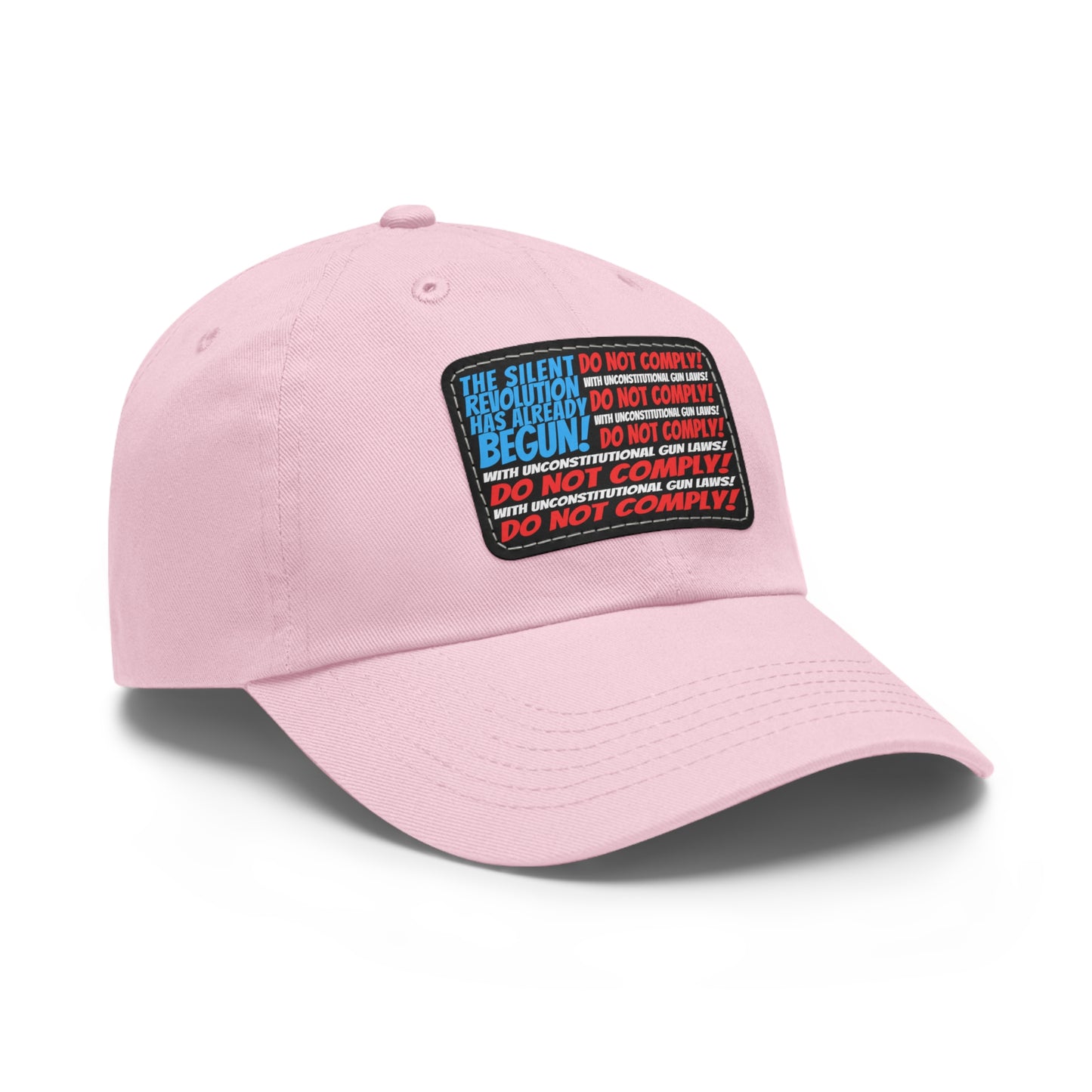 Silent Revolution! Dad Hat with Leather Patch (Rectangle)