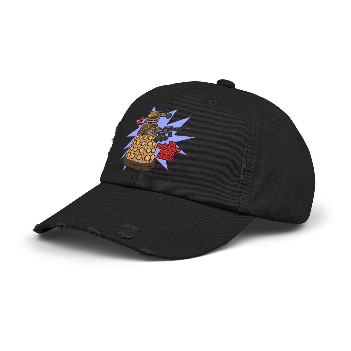 "Dalek" Superiorly Armed Beings! Unisex Distressed Cap