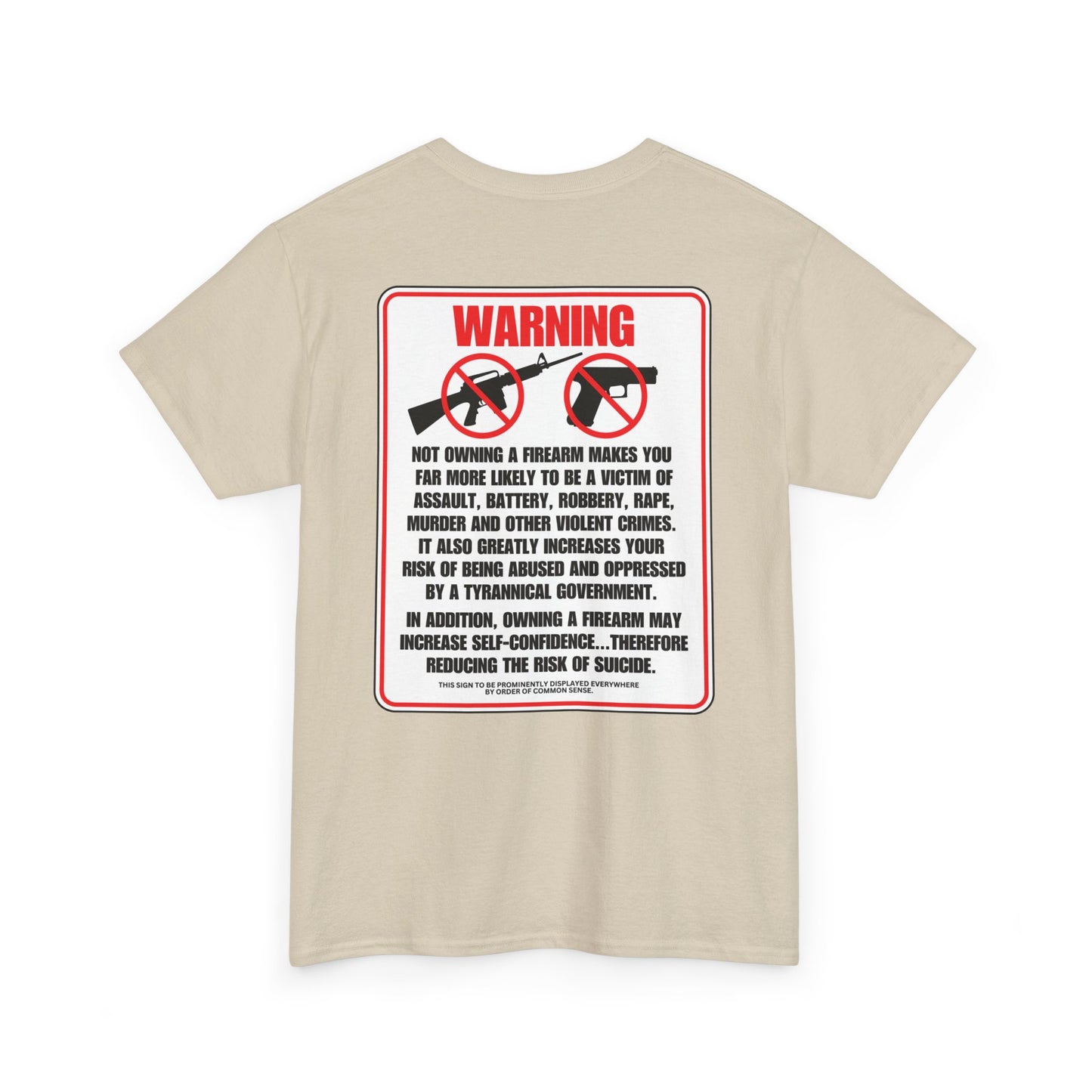 Firearm Safety! Unisex Heavy Cotton Tee