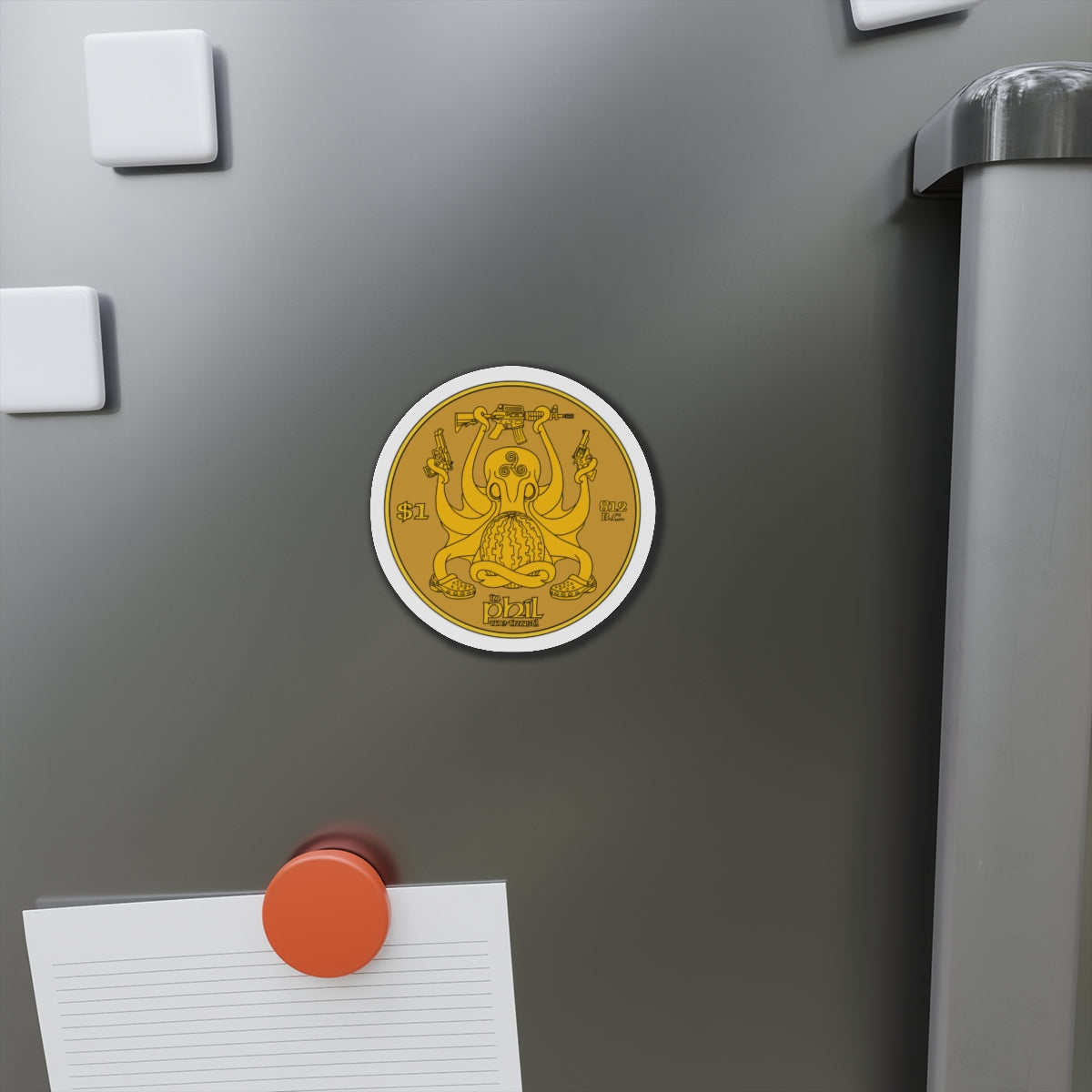 In Phil We Trust! Die-Cut Magnets